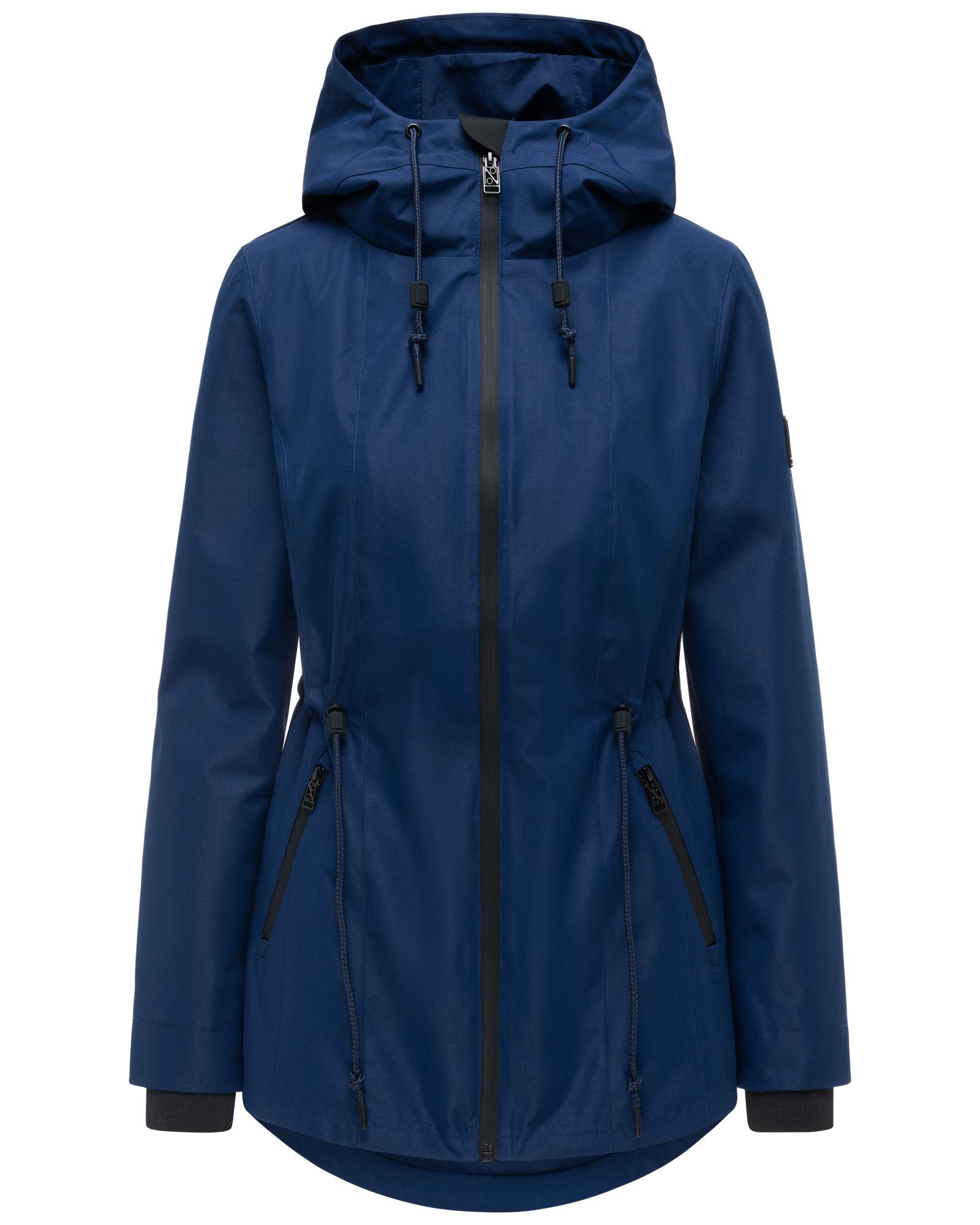 Navahoo Outdoorjacke "Blumentanz 14" mit Kapuze Übergangsjacke mit wasserdichtem Verschluss