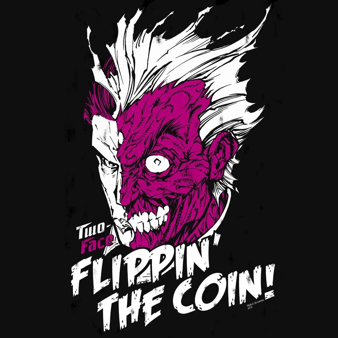 LOGOSHIRT T-Shirt »Two Face - Flippin\ The Coin«, mit tollem Two Face-Print