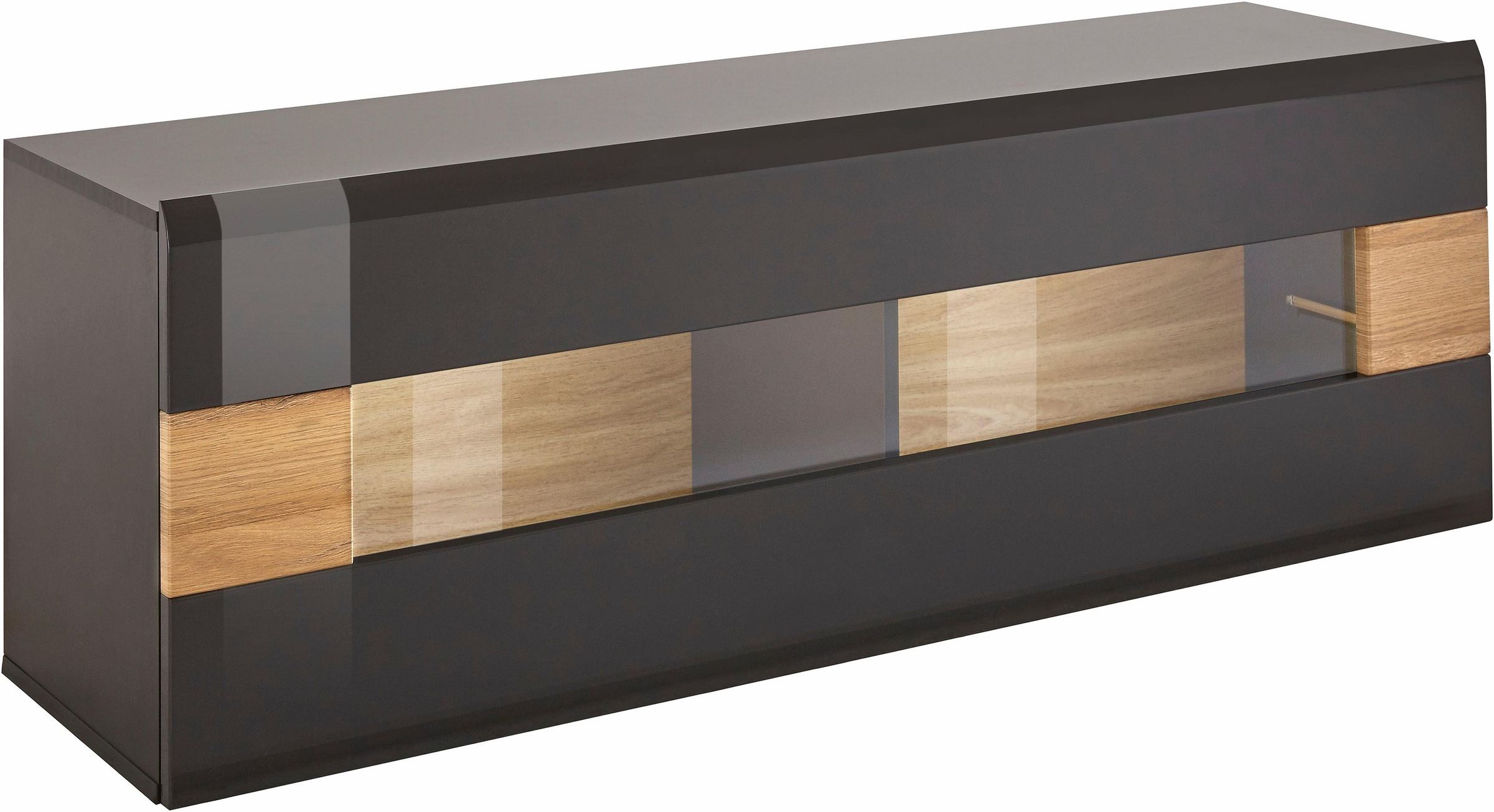 OTTO home Hängevitrine "Toledo,Breite 131 cm trendige Glasvitrine mit dekor günstig online kaufen