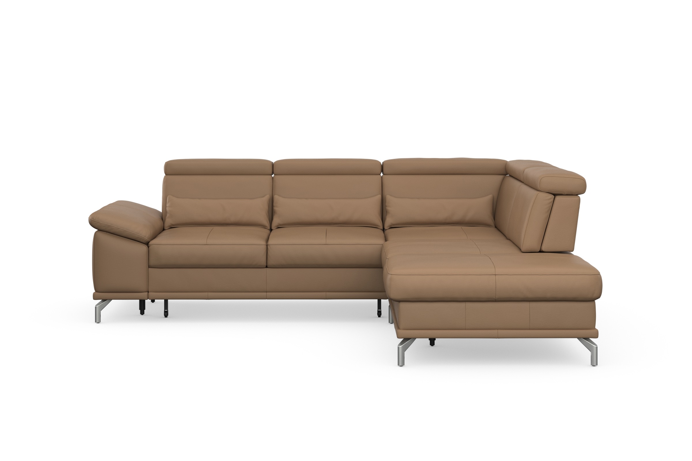 sit&more Ecksofa "Cabrio L-Form, B: 274 cm, mit Sitztiefen-, Arm- & Kopftei günstig online kaufen