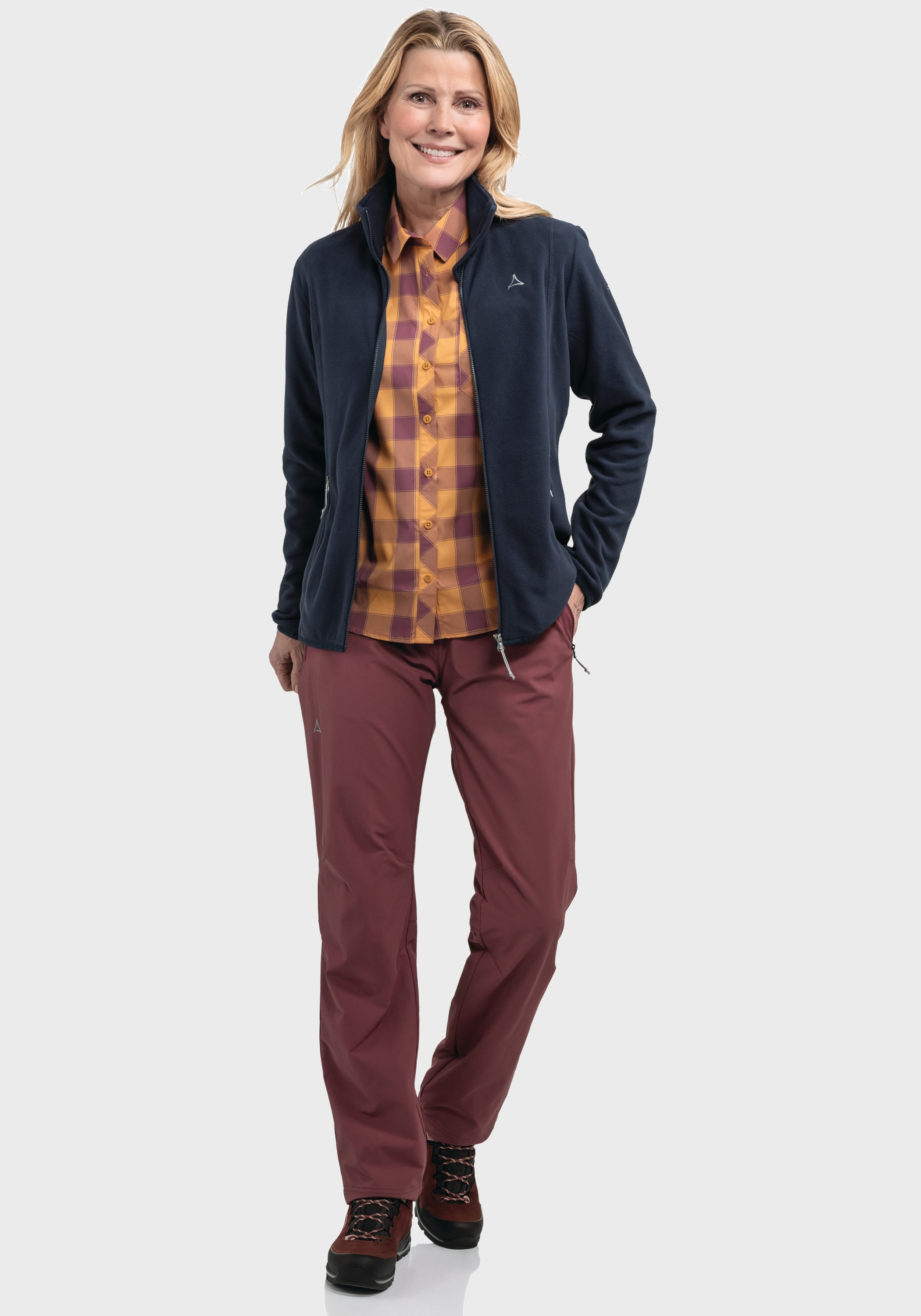 Schöffel Veste polaire pour femmes Style Ash bleu marine   42
