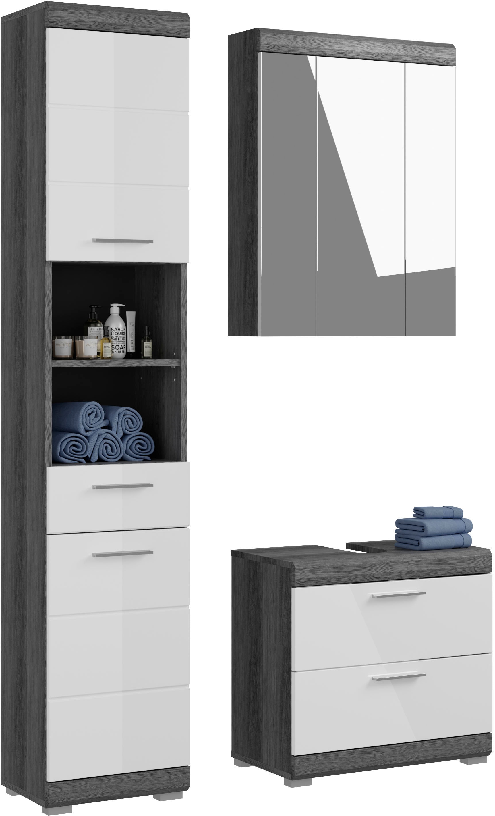 INOSIGN Badmöbel-Set "Siena, 3 teilig, bestehend aus:" Set, TOPSELLER, 3 St günstig online kaufen