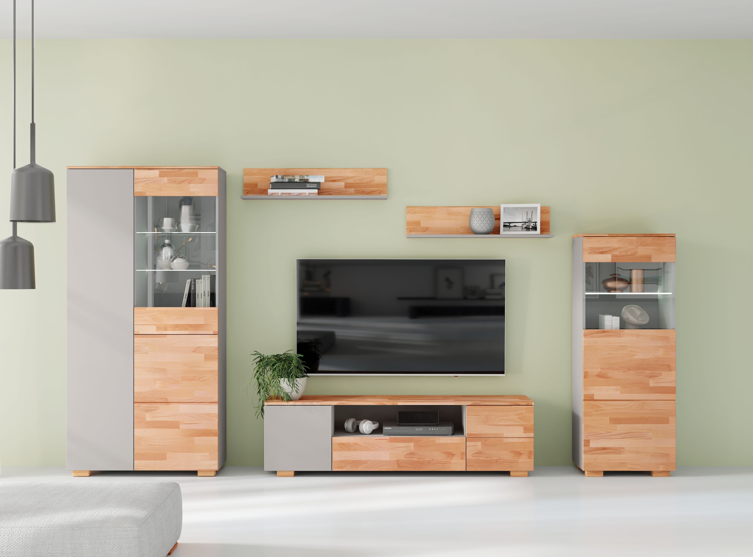 Home affaire Wohnwand, (5 St.), schöne moderne Optik
