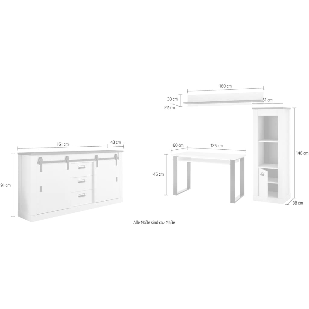 Home affaire Schrank-Set »SHERWOOD«, (4 St.)