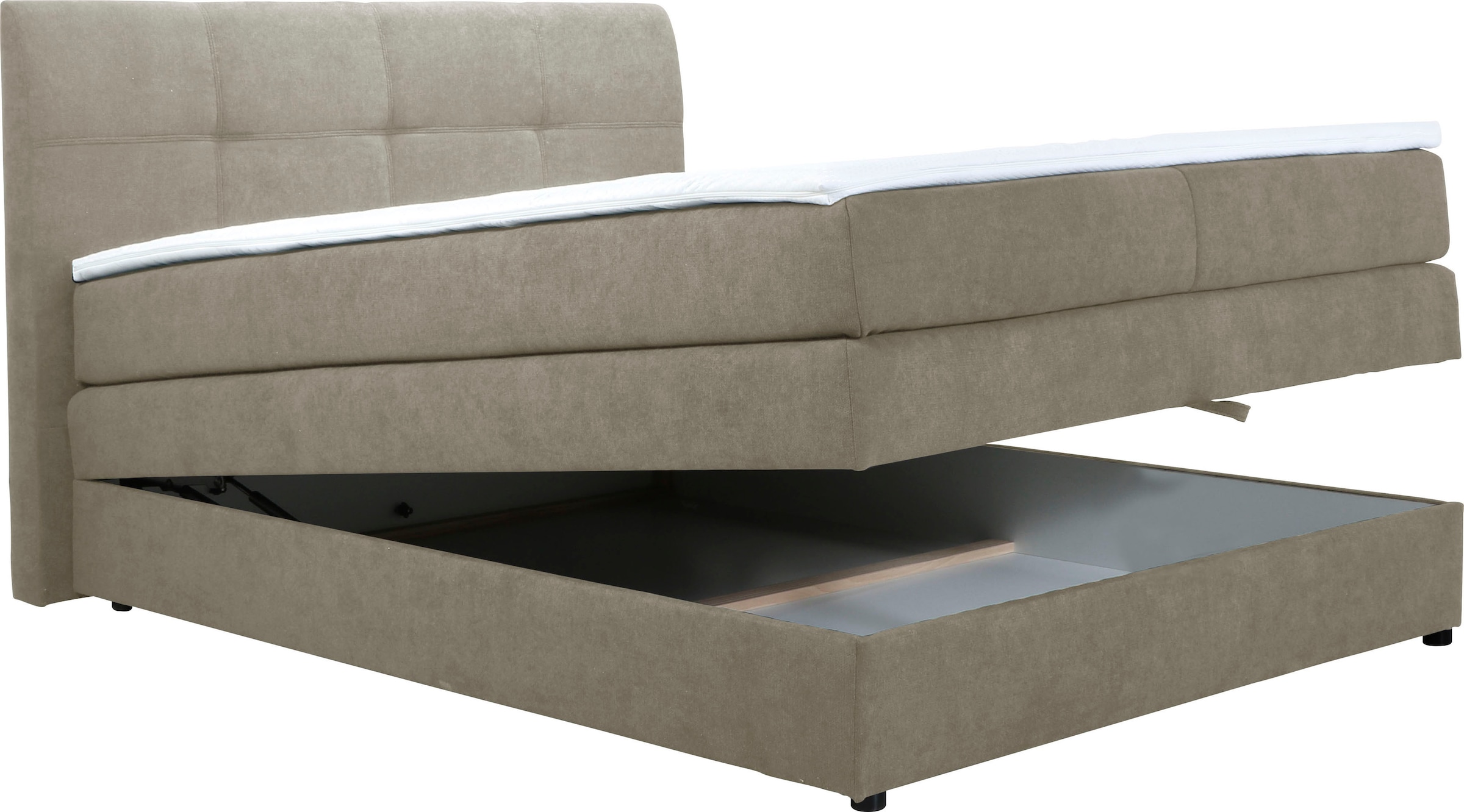 Home affaire Boxspringbett »Finja«, besonders komfortable Liegehöhe, mit praktischem Bettkasten