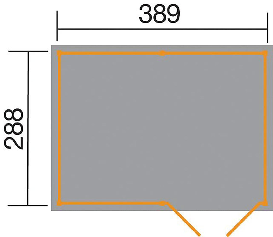 weka Gerätehaus »Lagerhaus 607 Variante 4, kdi, 20 mm«