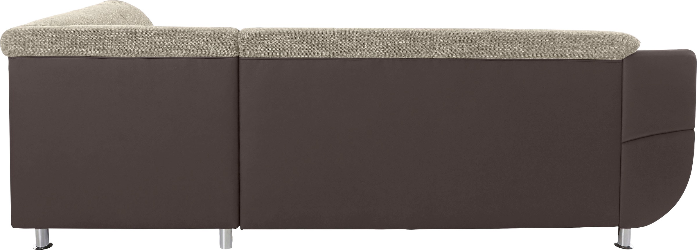 TRENDMANUFAKTUR Ecksofa »Rondo 3, zeitlos und bequem, Materialmix, breite Armlehnen, L-Form«, wahlweise mit Federkern für mehr Komfort, wahlweise mit Bettfunktion