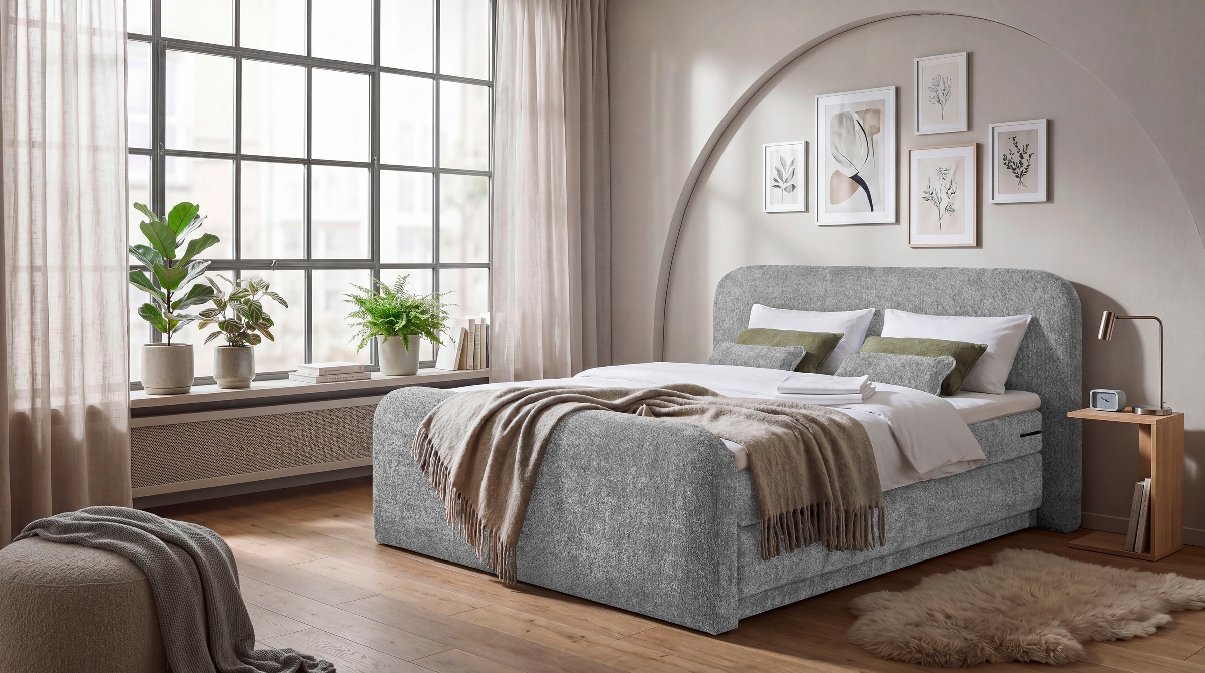 ED EXCITING DESIGN Boxspringbett »Arusa«