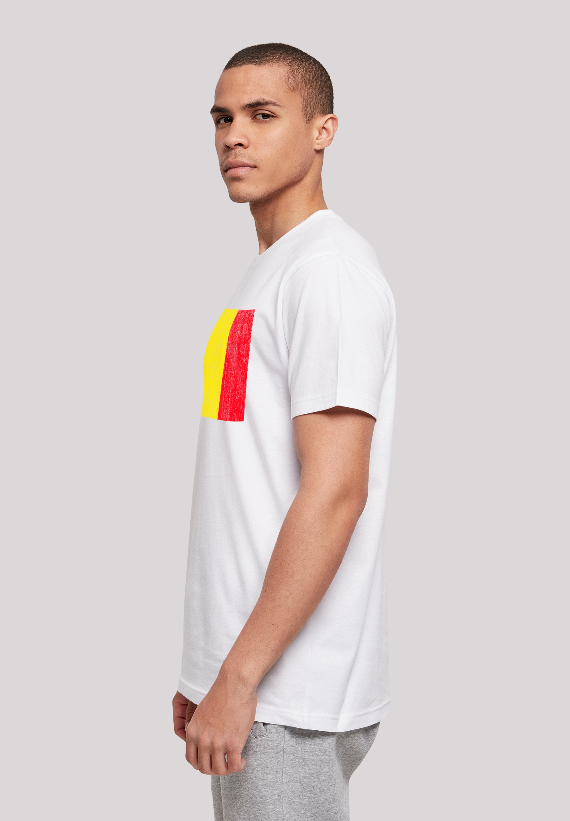 F4NT4STIC T-Shirt »Belgien Flagge Belgium«, Print