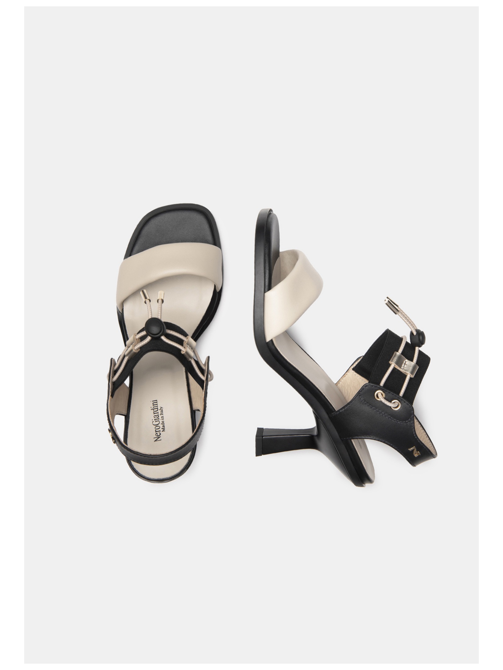 Nero Giardini High-Heel-Sandalette »Nero Giardini Sandalen Leder/Textil«