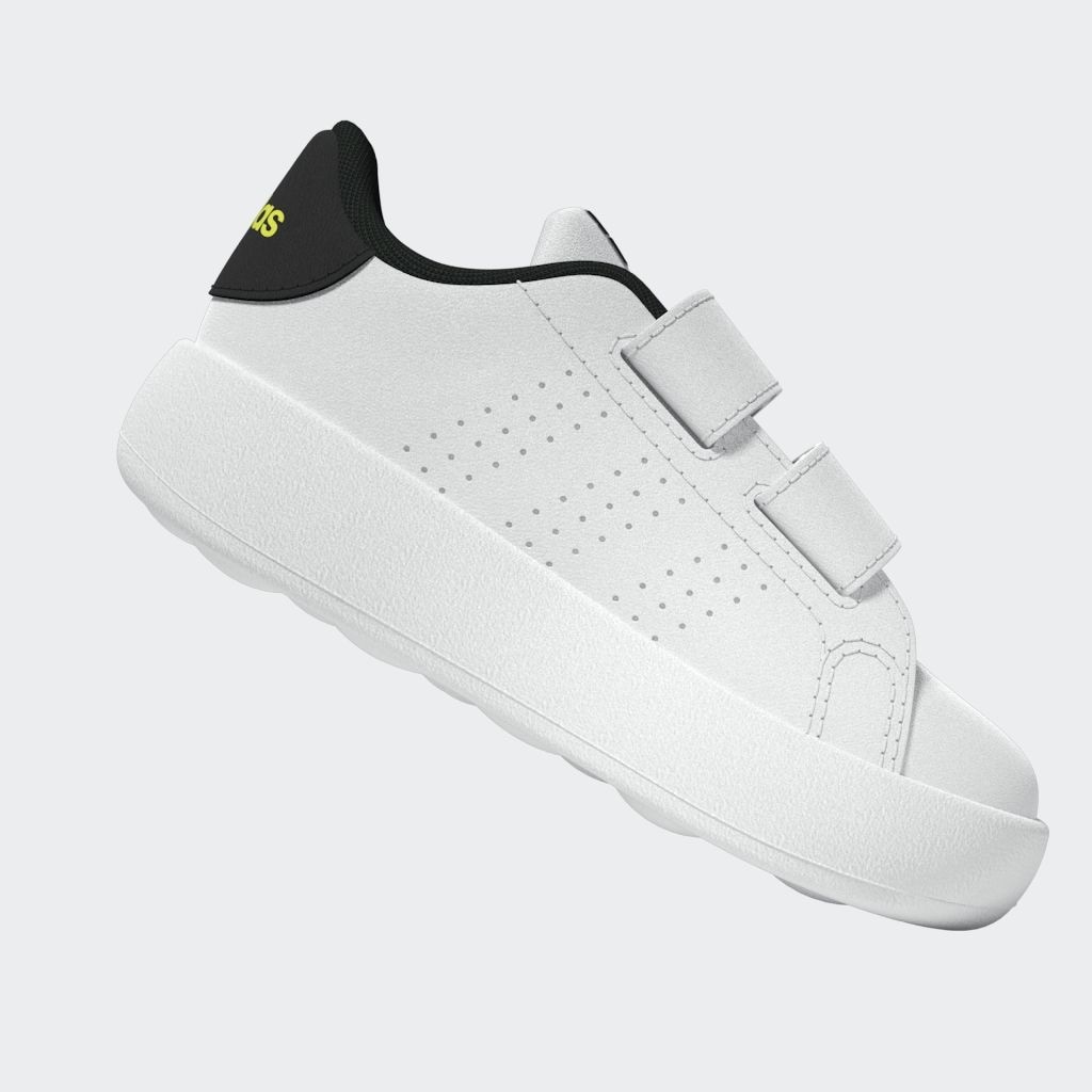 adidas Sportswear Klettschuh »ADIDAS SMILEY ADVANTAGE KIDS«, Design auf den Spuren des adidas Stan Smith, für Kinder