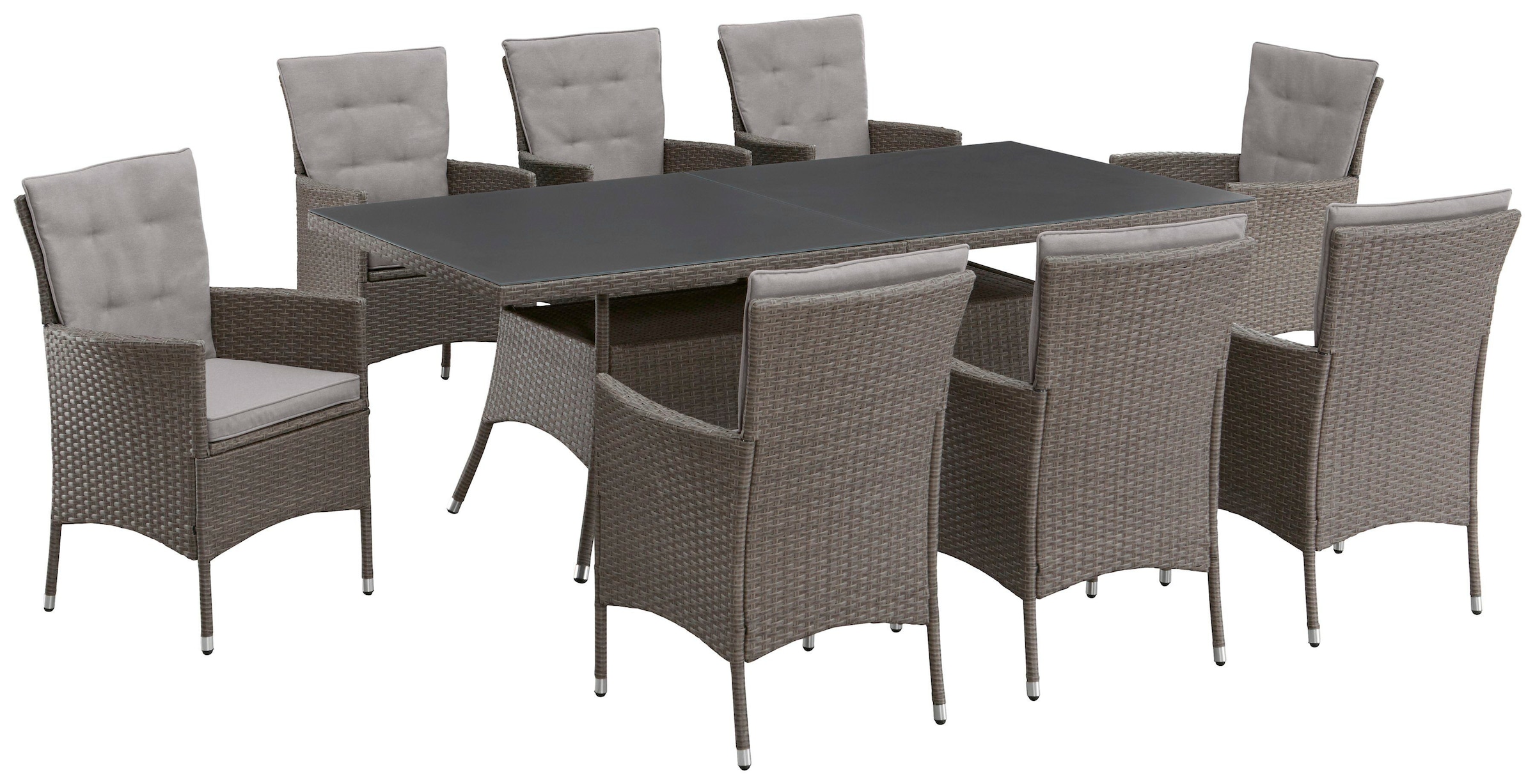 KONIFERA Garten-Essgruppe "Mailand" Set, 8x Sessel, 8x Sitzauflage, 8x Rück günstig online kaufen