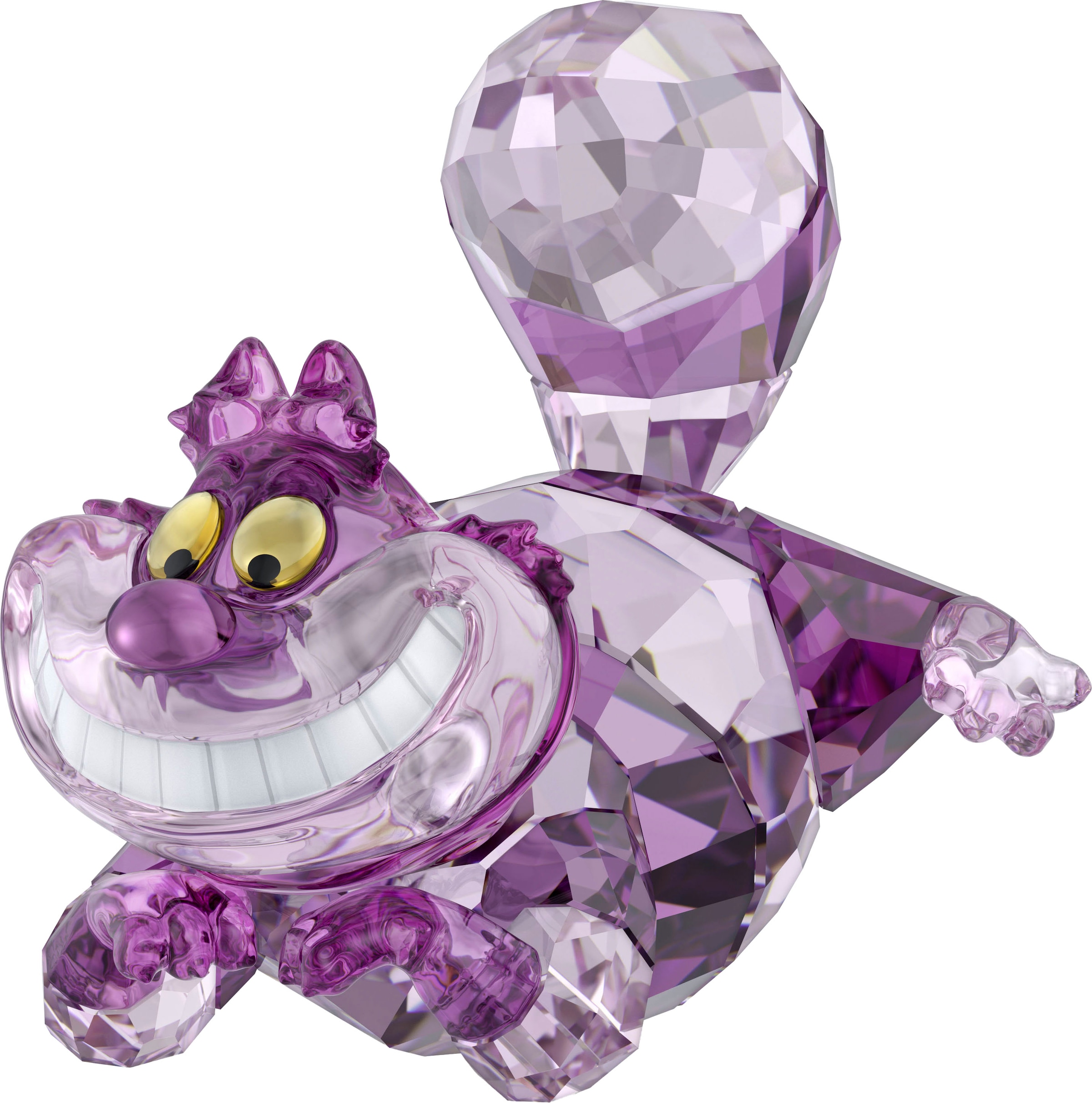 Dekofigur »Kristallfigur Sammelfigur Alice Cheshire Cat Grinsekatze, 5668073«,...