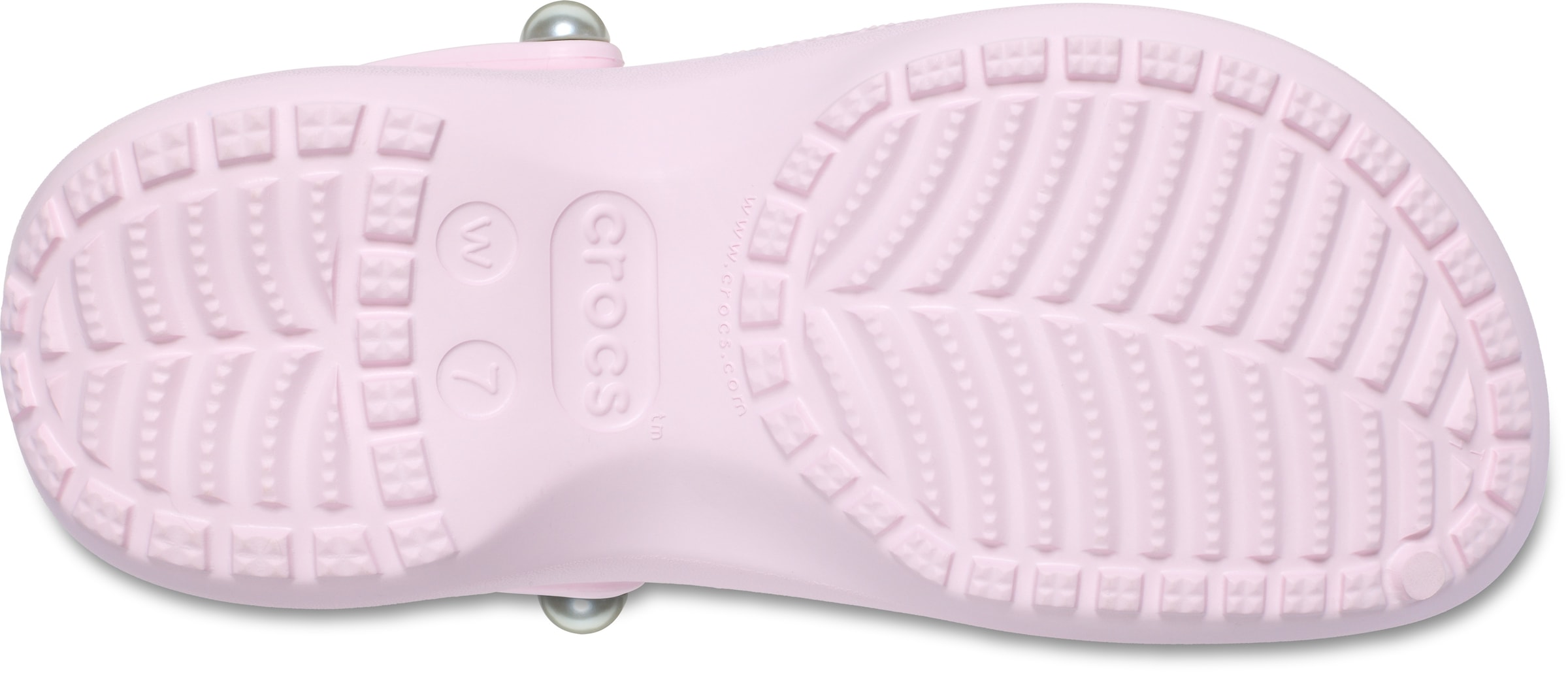 Crocs Clog »Classic Platform Pearl Clog«, Plateaschuh, Sandale mit Zierperlen