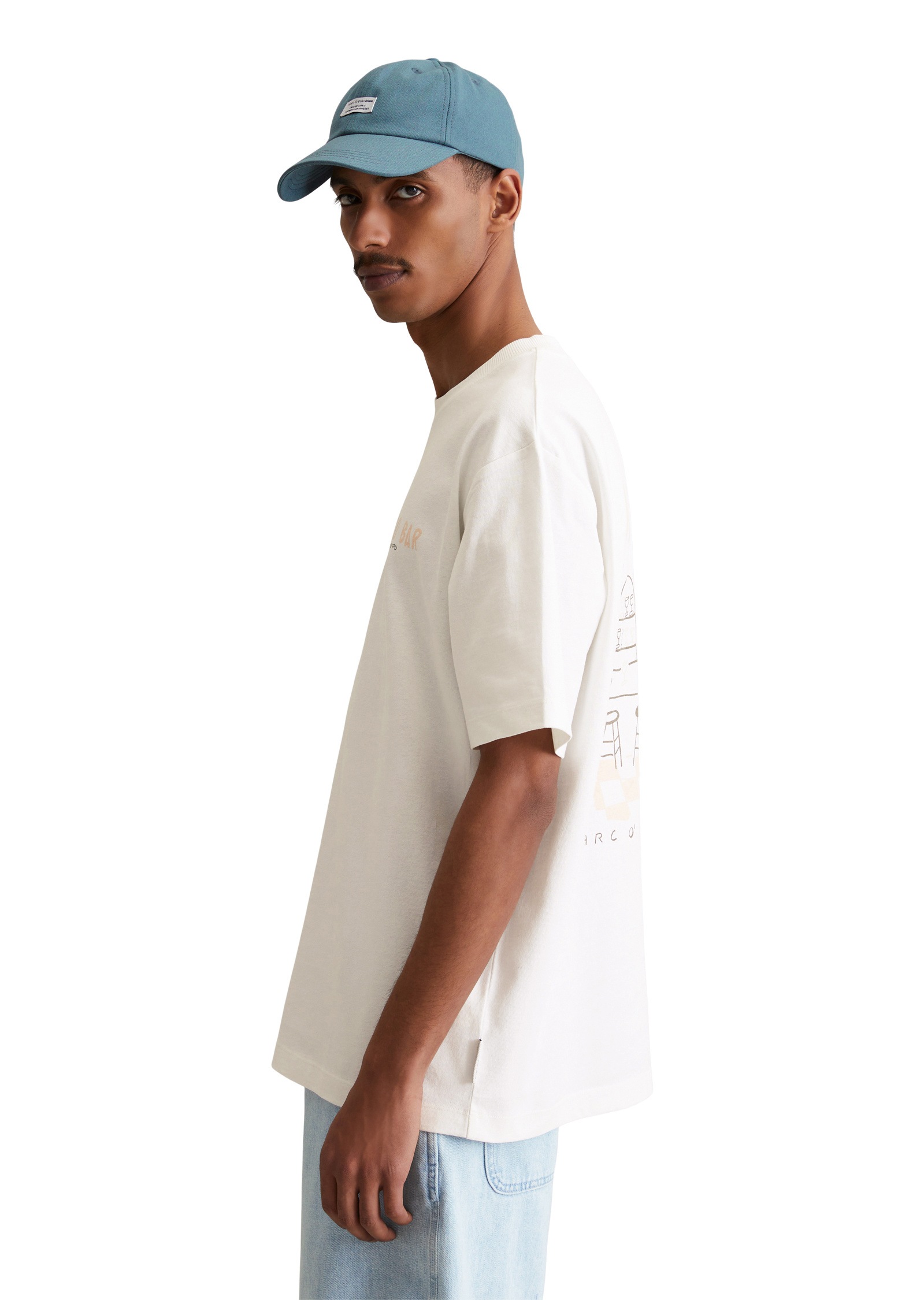 Marc O'Polo DENIM T-Shirt »mit markantem Rückenprint«