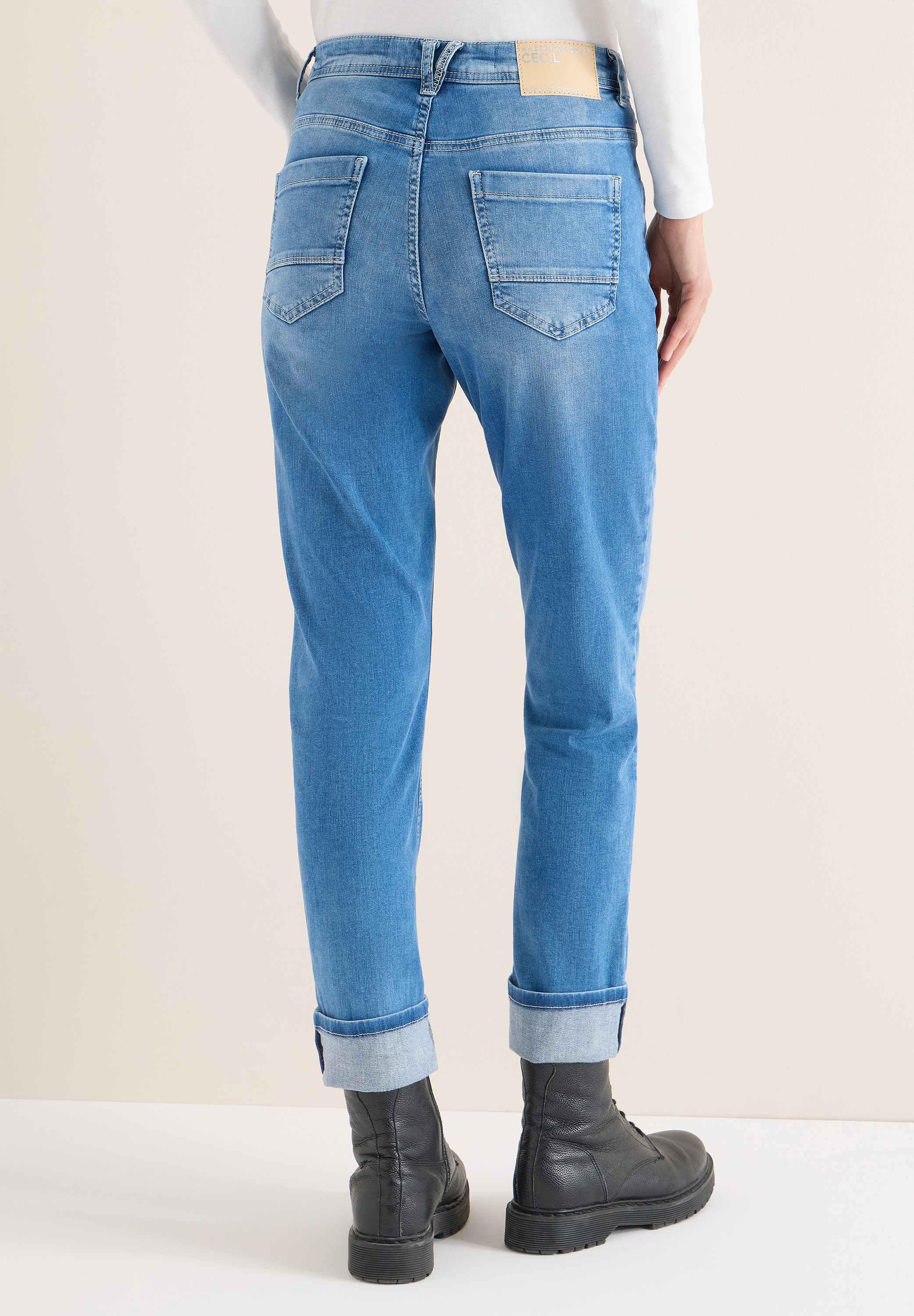 Cecil 5-Pocket-Jeans »Style Scarlett« mit Turn-up