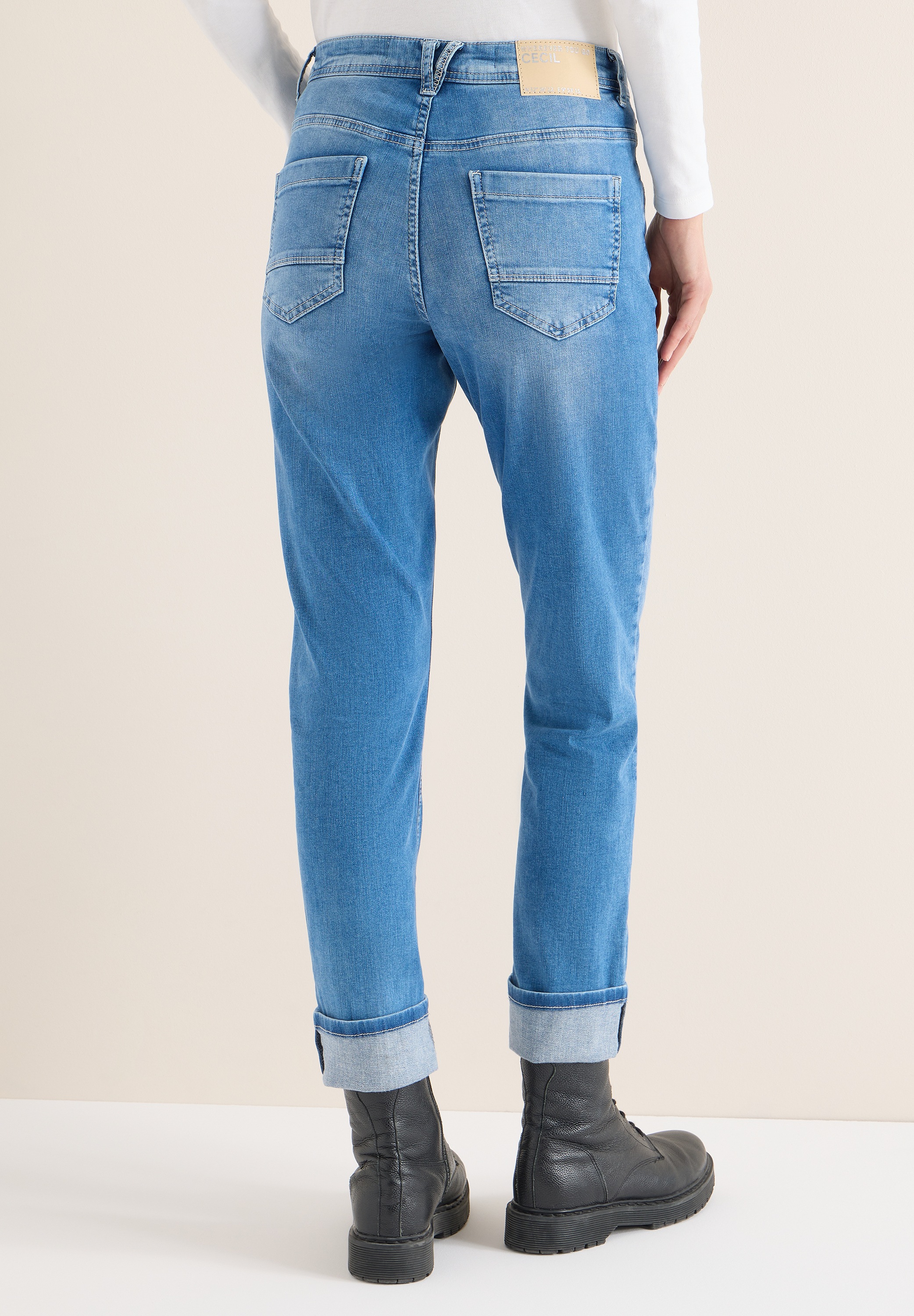 Cecil 5-Pocket-Jeans "Style Scarlett" mit Turn-up günstig online kaufen