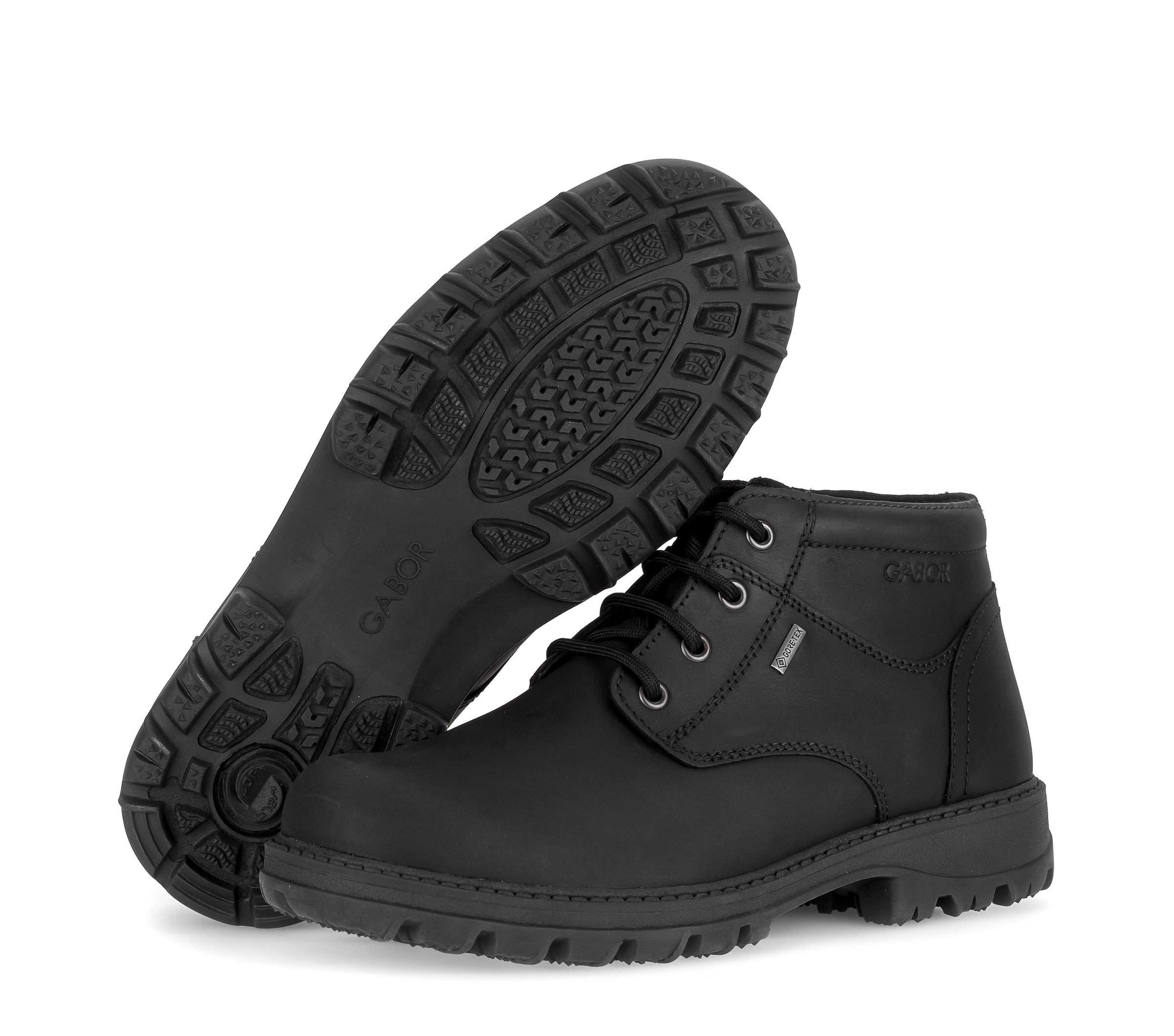 Gabor Schnürboots  Schnürstiefelette, mit Ziernähten in Schuhweite G (= weit)