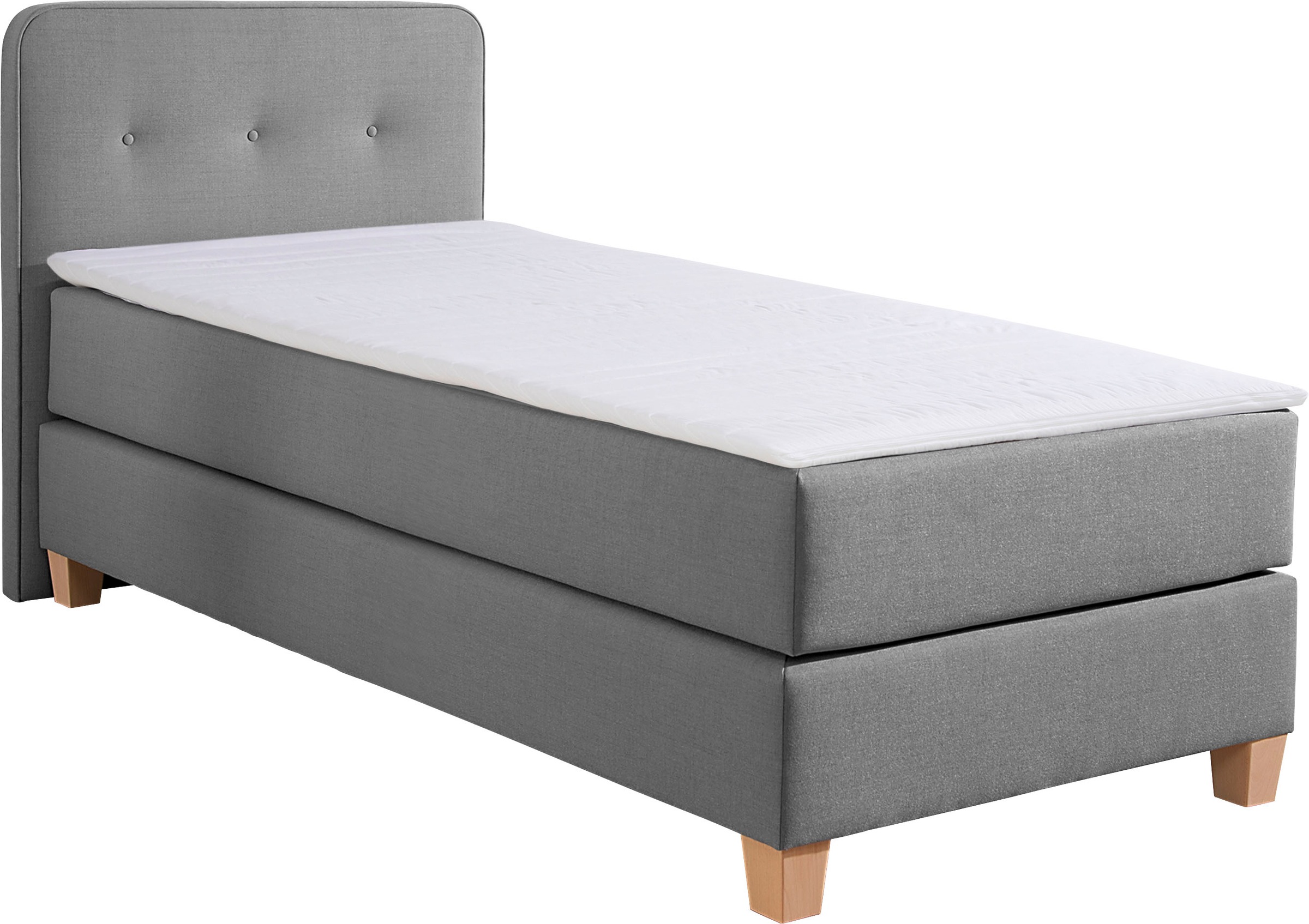 Home affaire Boxspringbett "Fargo", inkl. Topper, in 3 Matratzenarten, in S günstig online kaufen