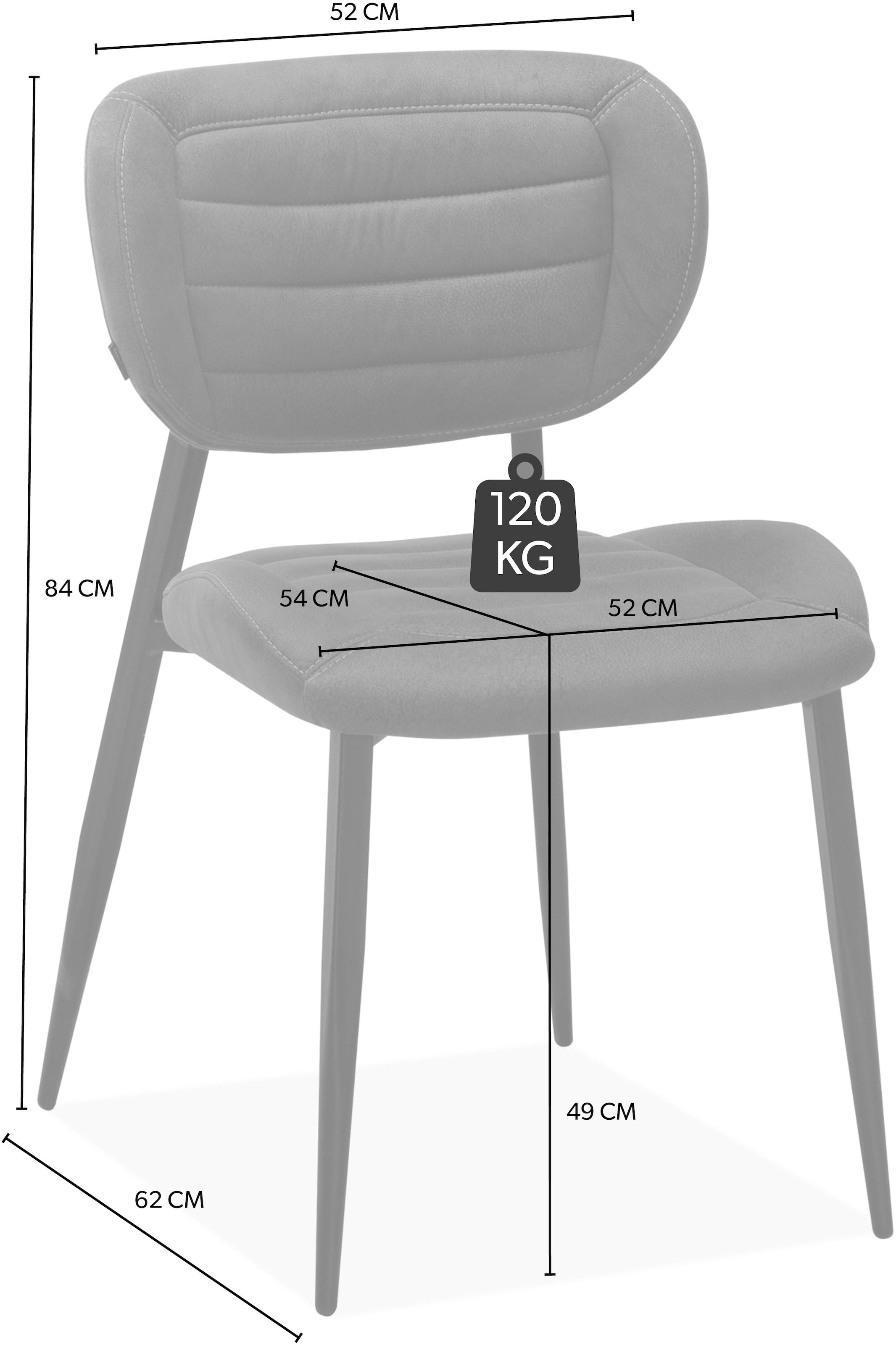 OMG Design Esszimmerstuhl »Rikki«, (Set), 2 St., Stoff, bequemer Polsterstuhl in modernen Farben