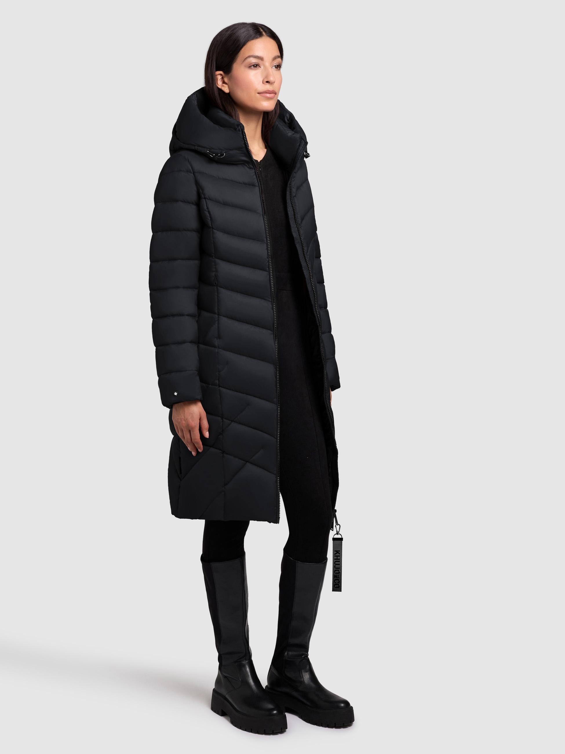 khujo Steppmantel "Odana3-YM", Gesteppter langer Wintermantel mit Kapuze günstig online kaufen