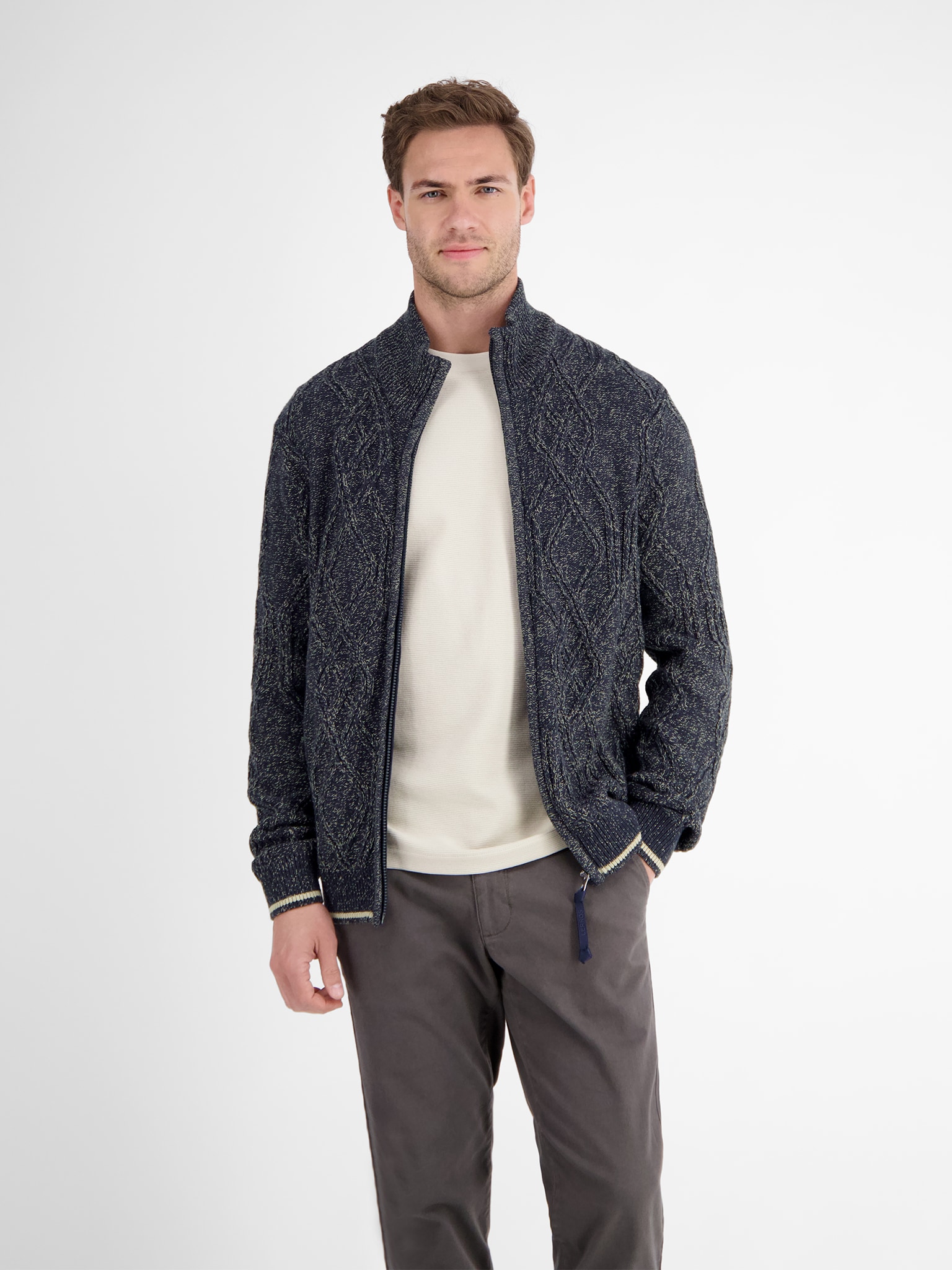 LERROS Strickjacke mit Strukturmuster günstig online kaufen