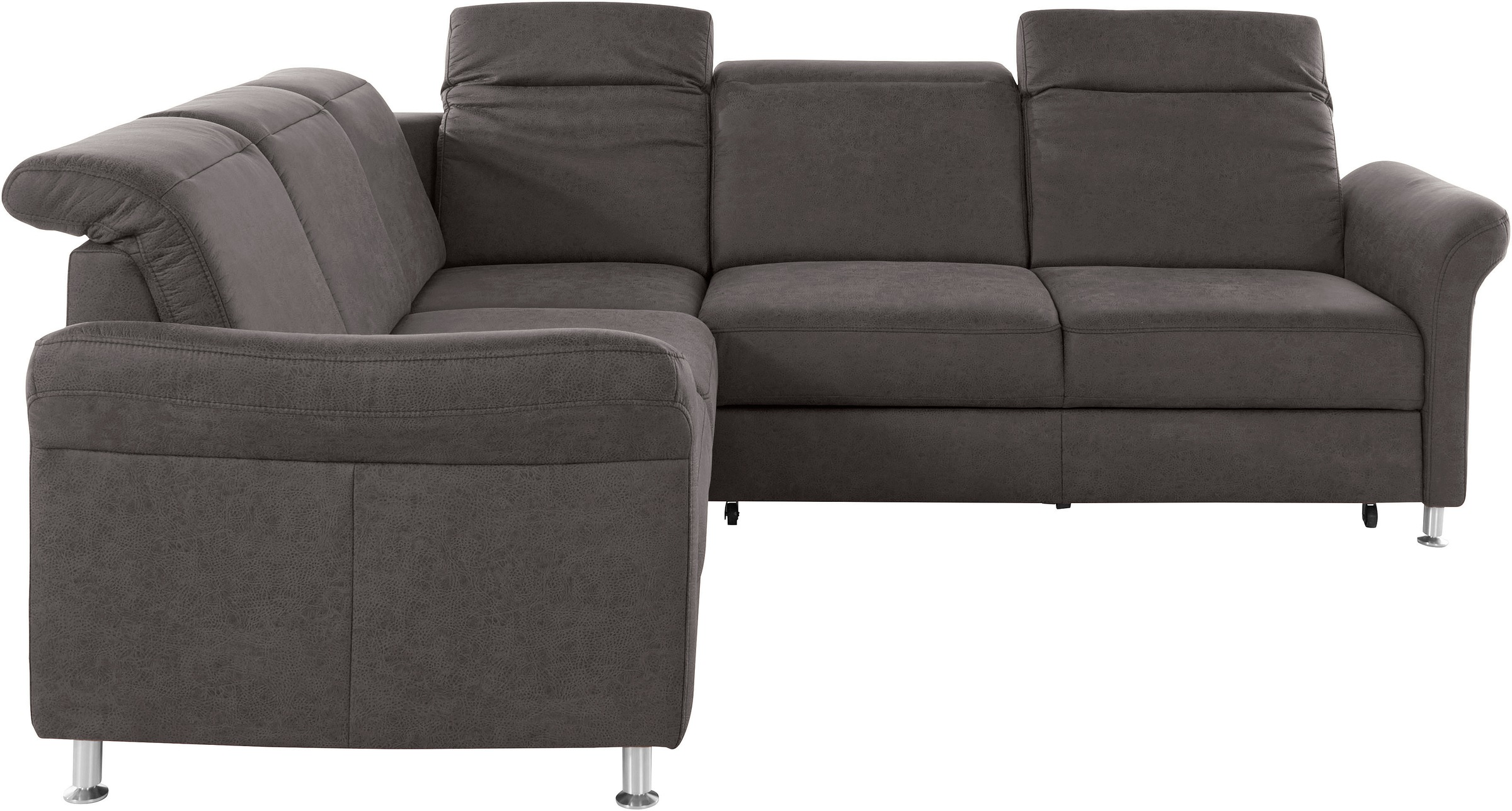 sit&more Ecksofa »Darwin L-Form«, inklusive Federkern, wahlweise mit Kopfteilverstellung, Bettfunktion