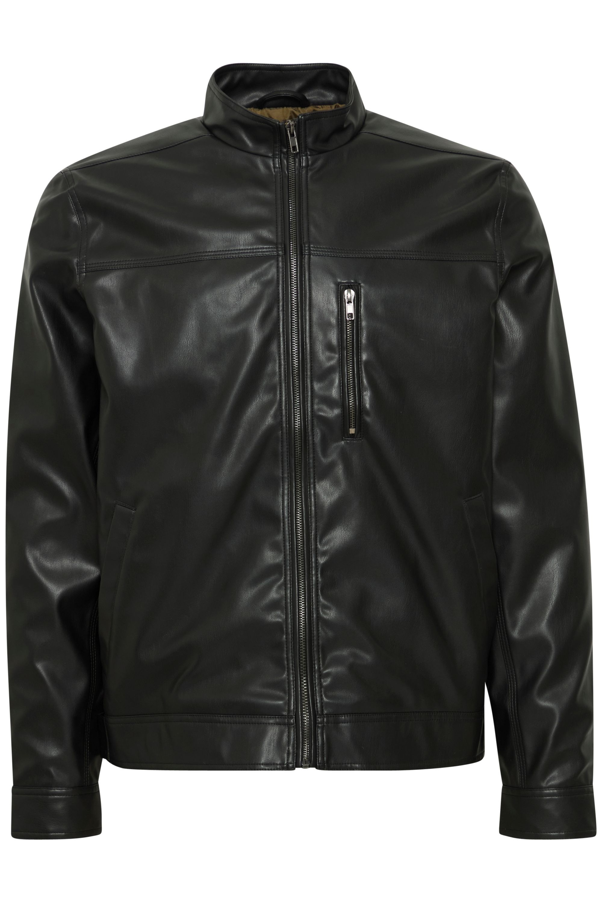 Blend Lederjacke "BHELON" ohne Kapuze Moderne Kunstlederjacke mit Taschen günstig online kaufen