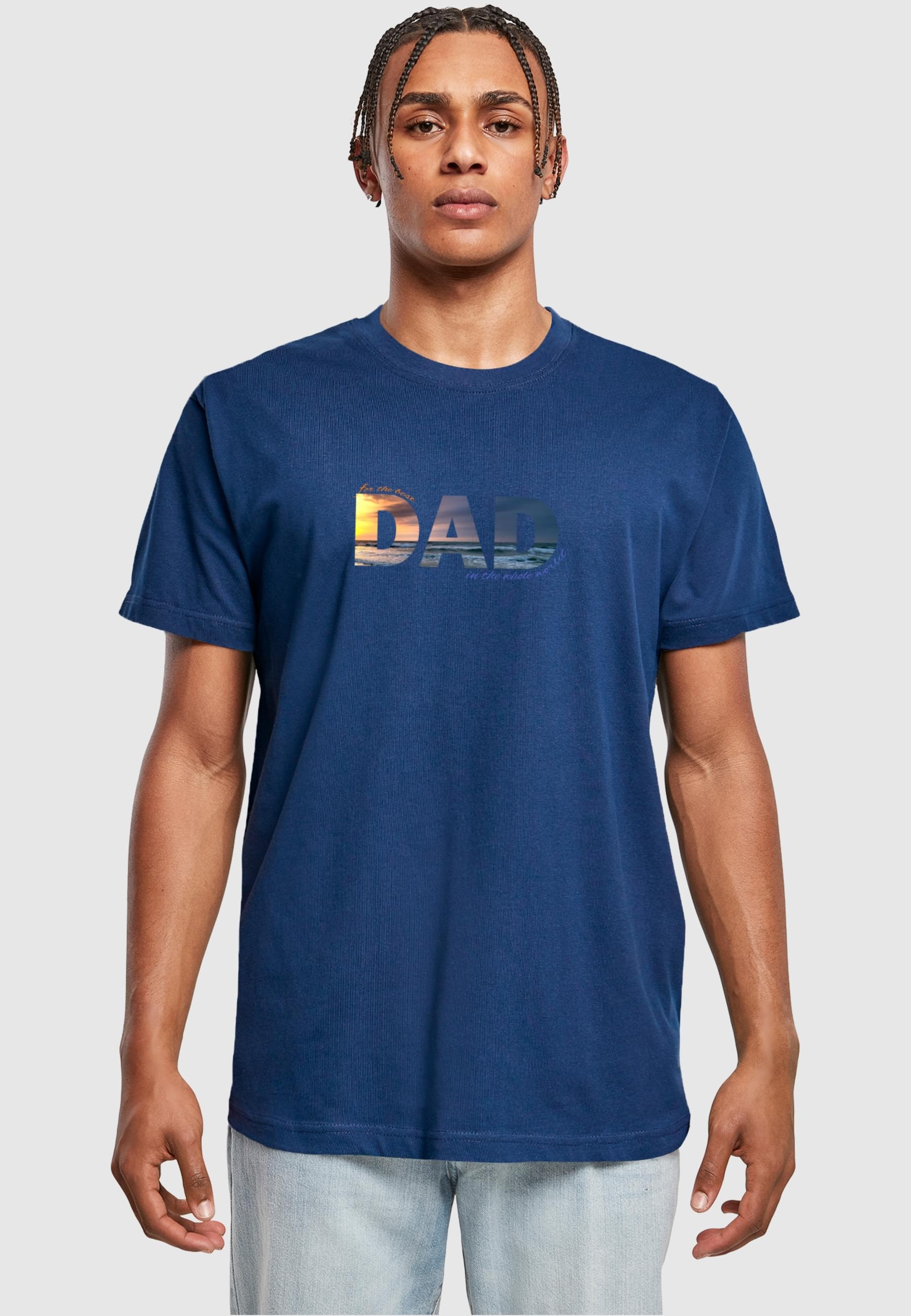 Merchcode T-Shirt »Merchcode Herren For The Best Dad T-Shirt Round Neck«, (1 tlg.)
