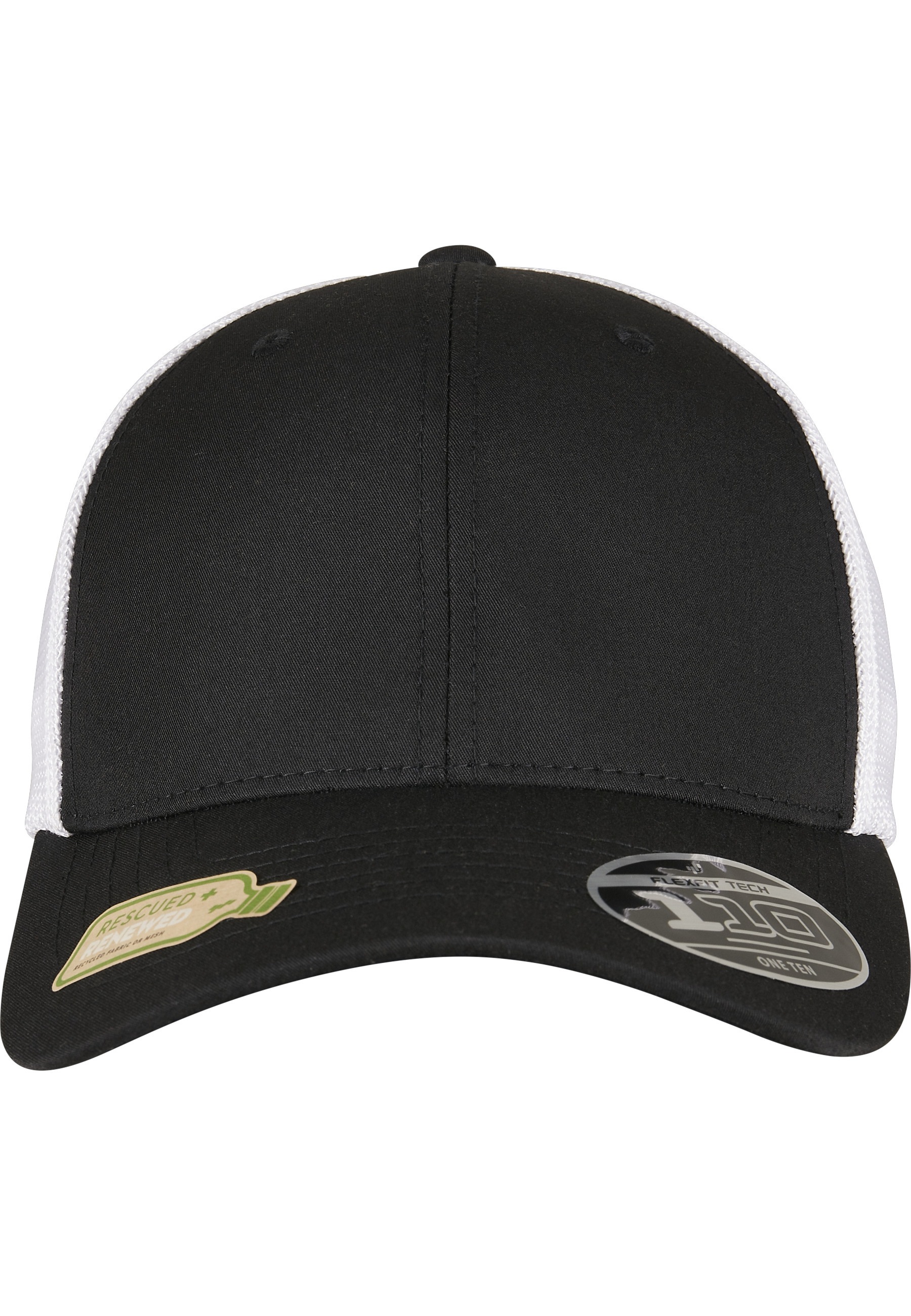 FLEXFIT Fitted Cap "Flexfit Neue Kollektion FLEXFIT 110 RECYCLED CAP 2-TONE"schwarz, weiß, 98% Polyester, 2% Elasthan, Caps