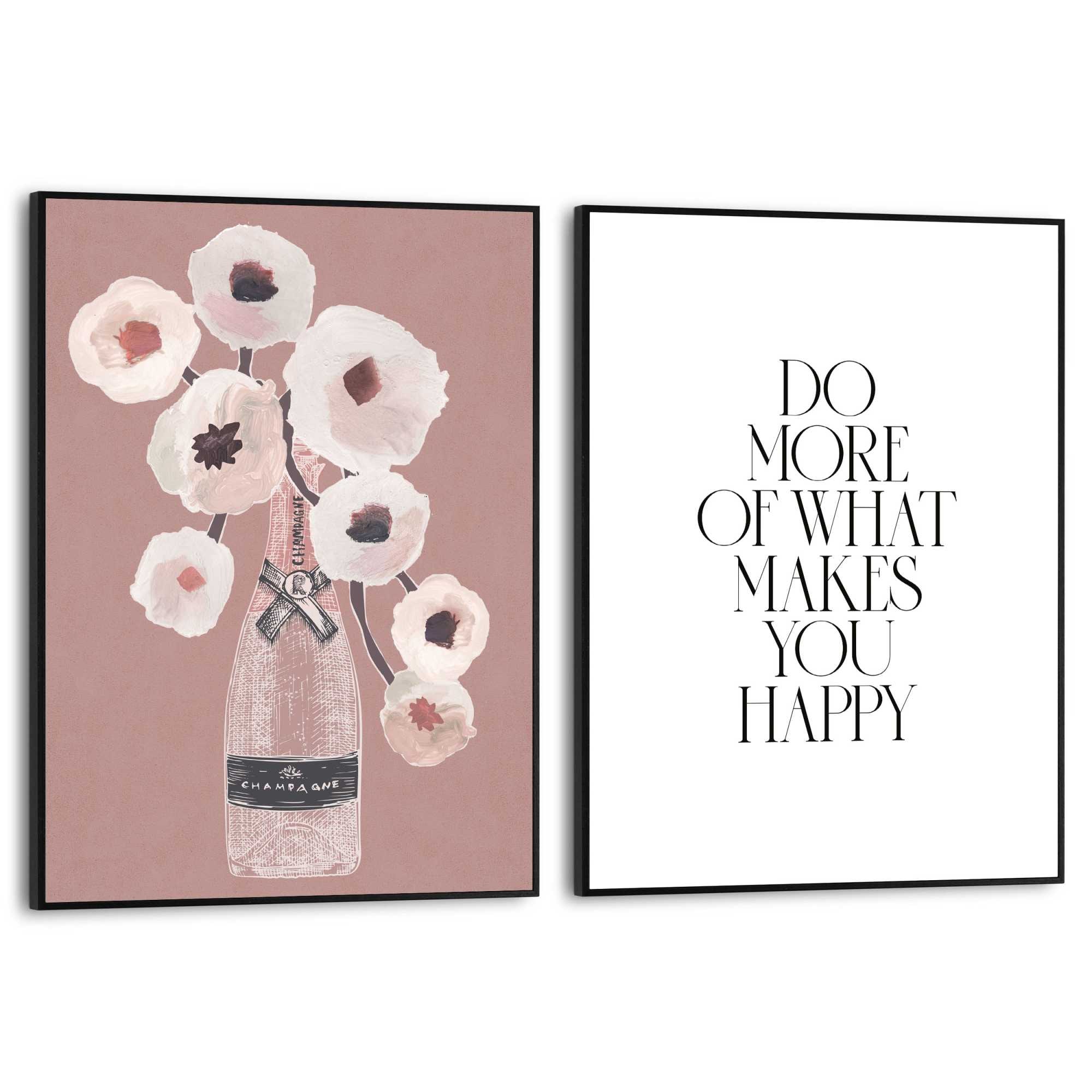 Reinders Poster "Happiness Flowers", Wohnzimmer - Blumen - Pfingstrosen - B günstig online kaufen