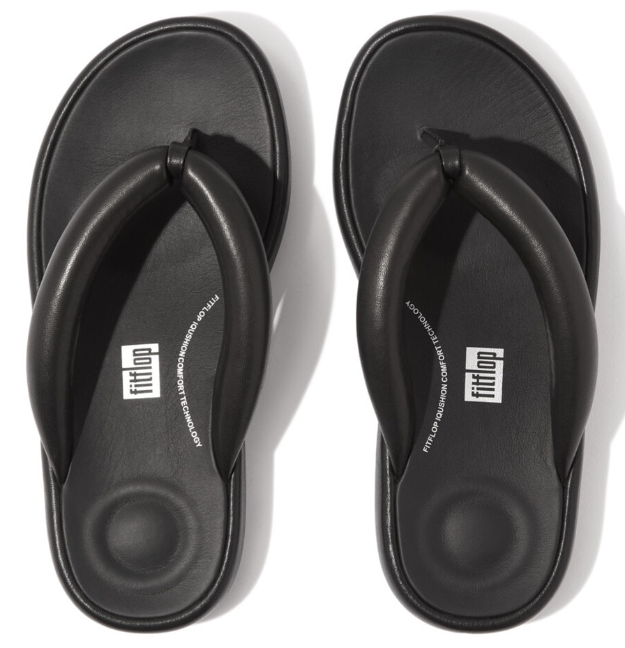 Zehentrenner »IQUSHION D-LUXE PADDED LEATHER FLIP-FLOPS«, Sommerschuh, Schlappen mit...