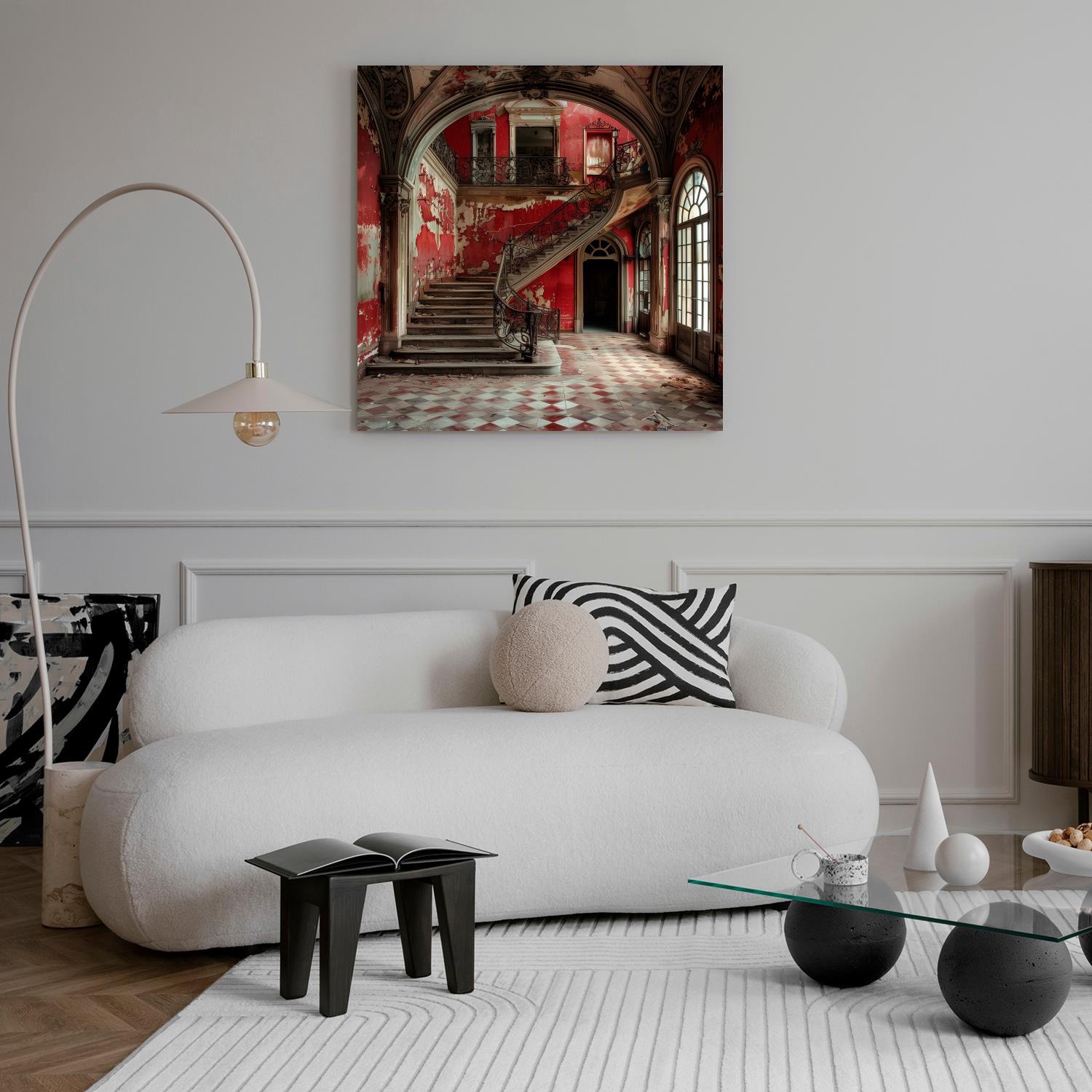 queence Acrylglasbild »Ruine«, Architektonische Elemente-Elemente der Architektur-Gebäude-Innenarchitektur-Kunst, (1 St.), Fine Art-Print in Galeriequalität