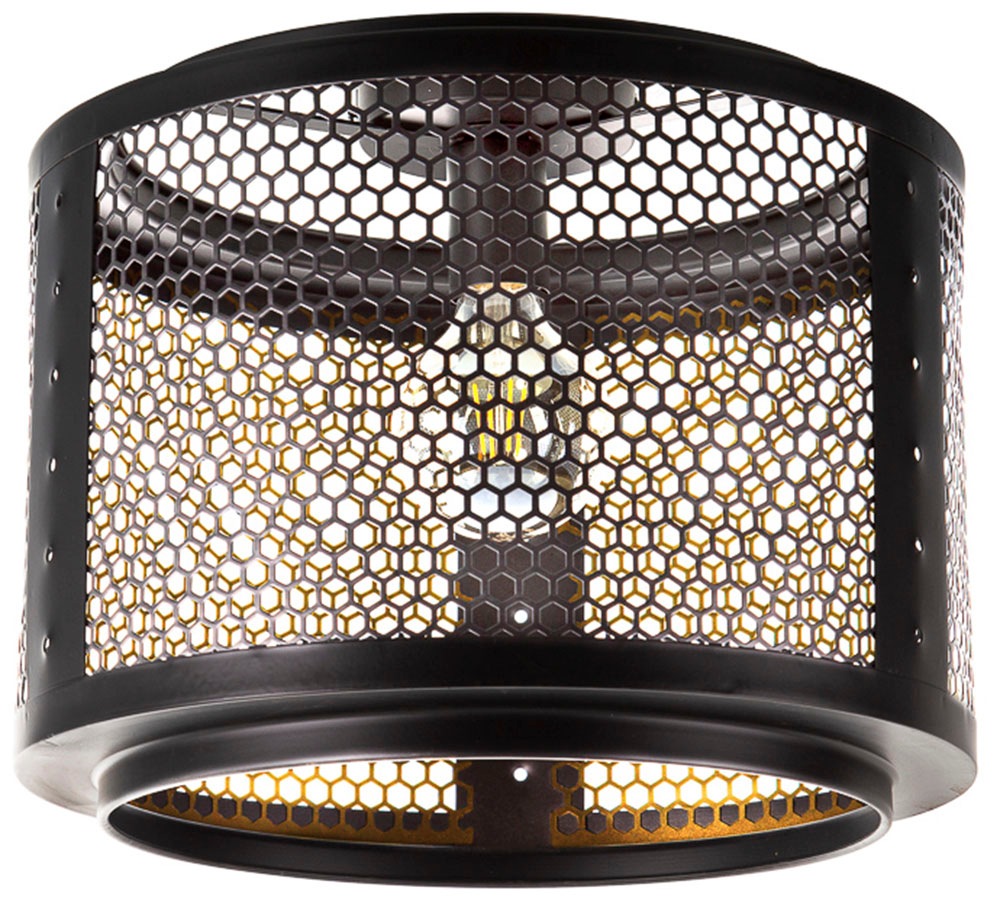 NOWA Deckenleuchte "VITO", Ø 40cm H: 33cm, 1 Stk.schwarz, Wohnzimmer, Leuchten, Deckenlampe Wohnzimmer-Leuchte Schlafzimmer-Leuchte Flur Küche