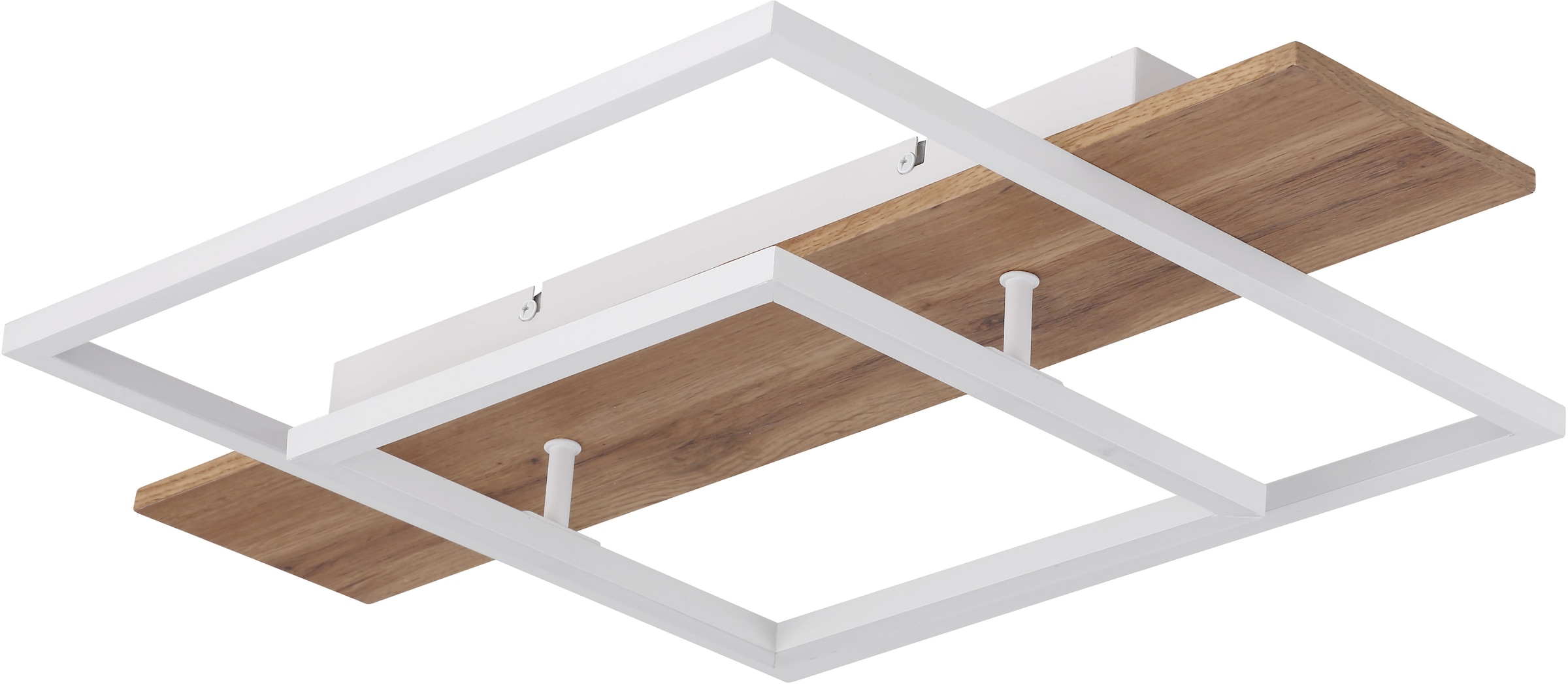 GLOBO LIGHTING LED Deckenleuchte »VANNI«, Leuchtmittel LED-Modul | LED fest integriert, Deckenlampe/Wohnzimmer/Schlafzimmer/modern/Holz
