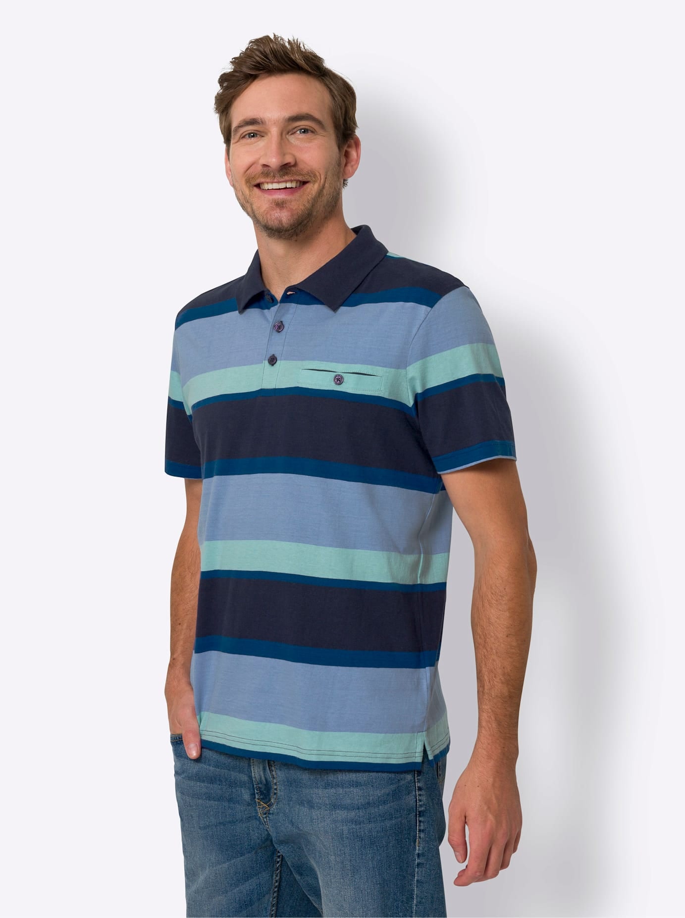 Classic Poloshirt »Kurzarm-Poloshirt«, (1 tlg.)