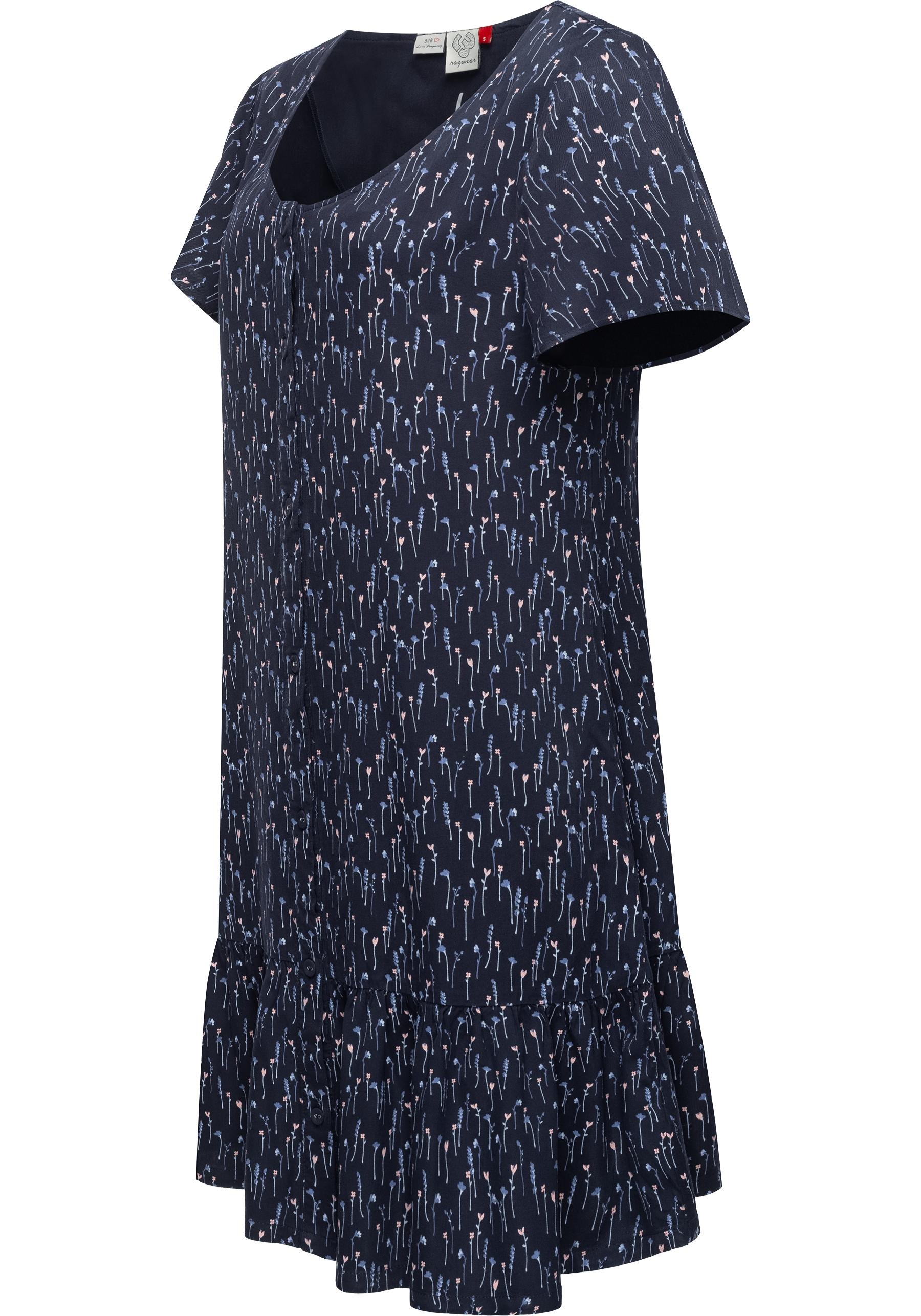 Ragwear Druckkleid »Fialina«, luftiges Sommerkleid mit süßem Blumenprint
