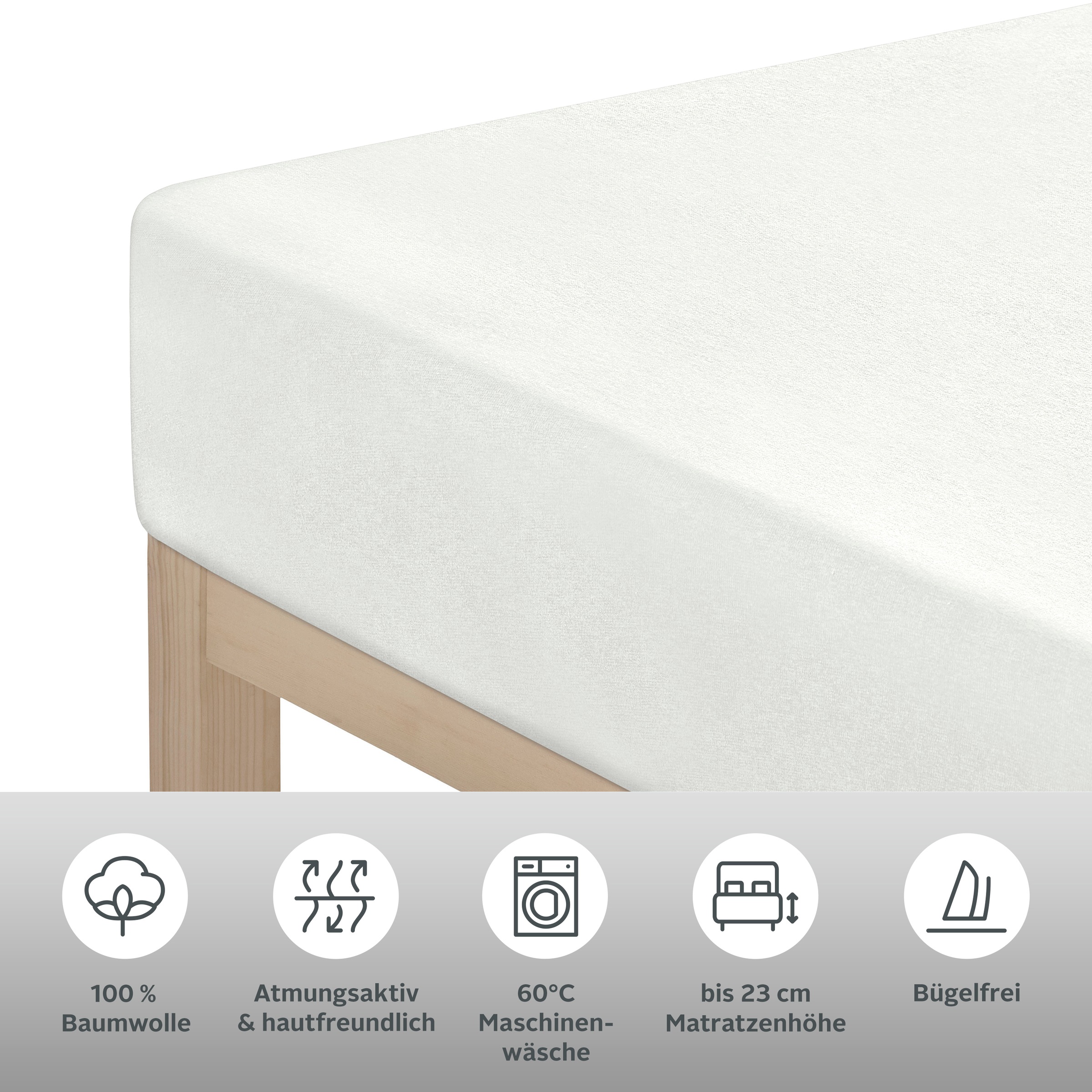 OTTO home Spannbettlaken "GRETA Jersey aus 100% Baumwolle, 150 g/m²" Premiu günstig online kaufen