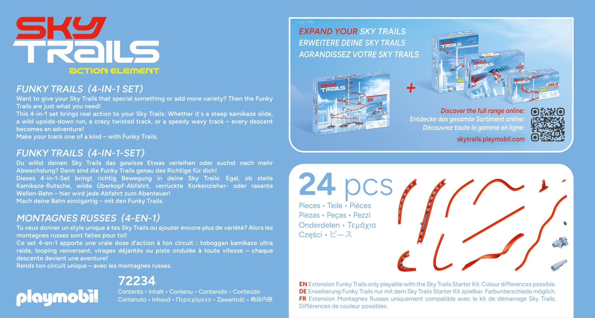 Playmobil® Konstruktions-Spielset »Funky Trails (72234), SkyTrails« Made in Europe