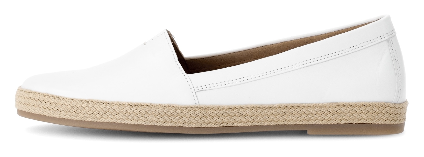 Gabor Slipper, Schlupfschuh, Bequemschuh, Flats mit jutebezogenem Plateau