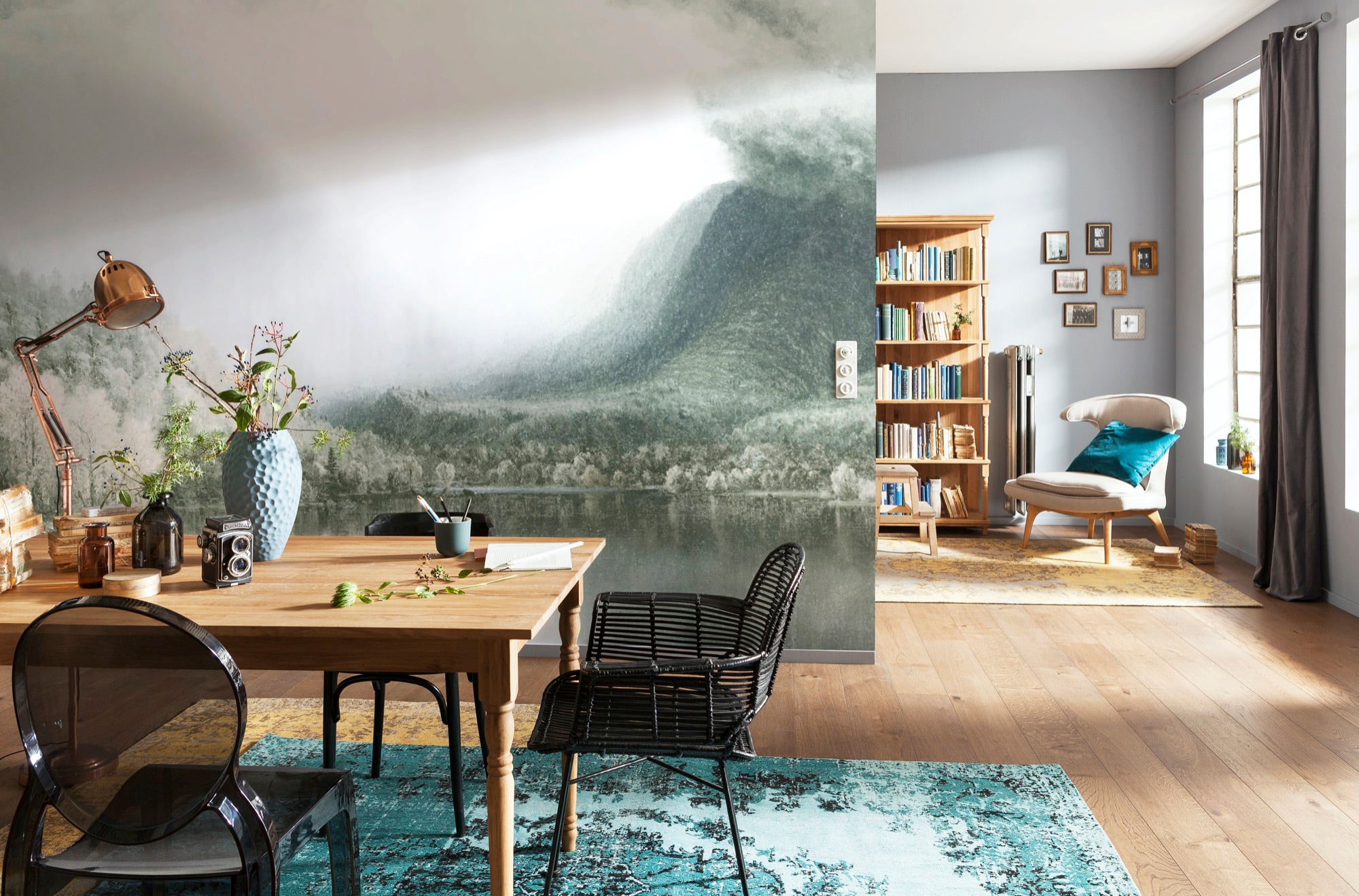 Komar Vliestapete »Digitaldruck Vlies -  Journey - Größe 300 x 280 cm« bedruckt glatt Wohnzimmer, Schlafzimmer