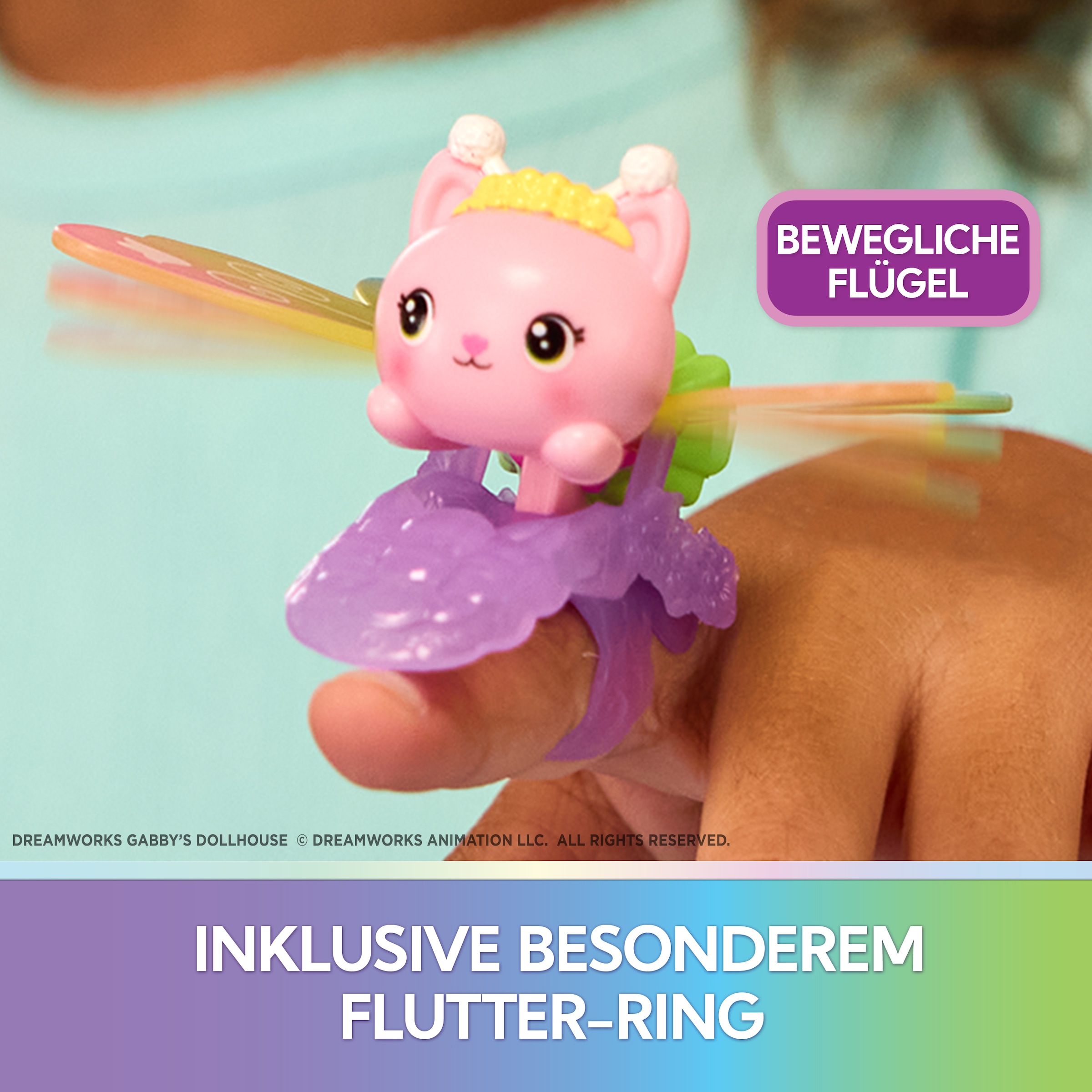 Spin Master Spielwelt »Gabby’s Dollhouse –  Flutter Fairy Spielset mit Ring und 12 Teilen«