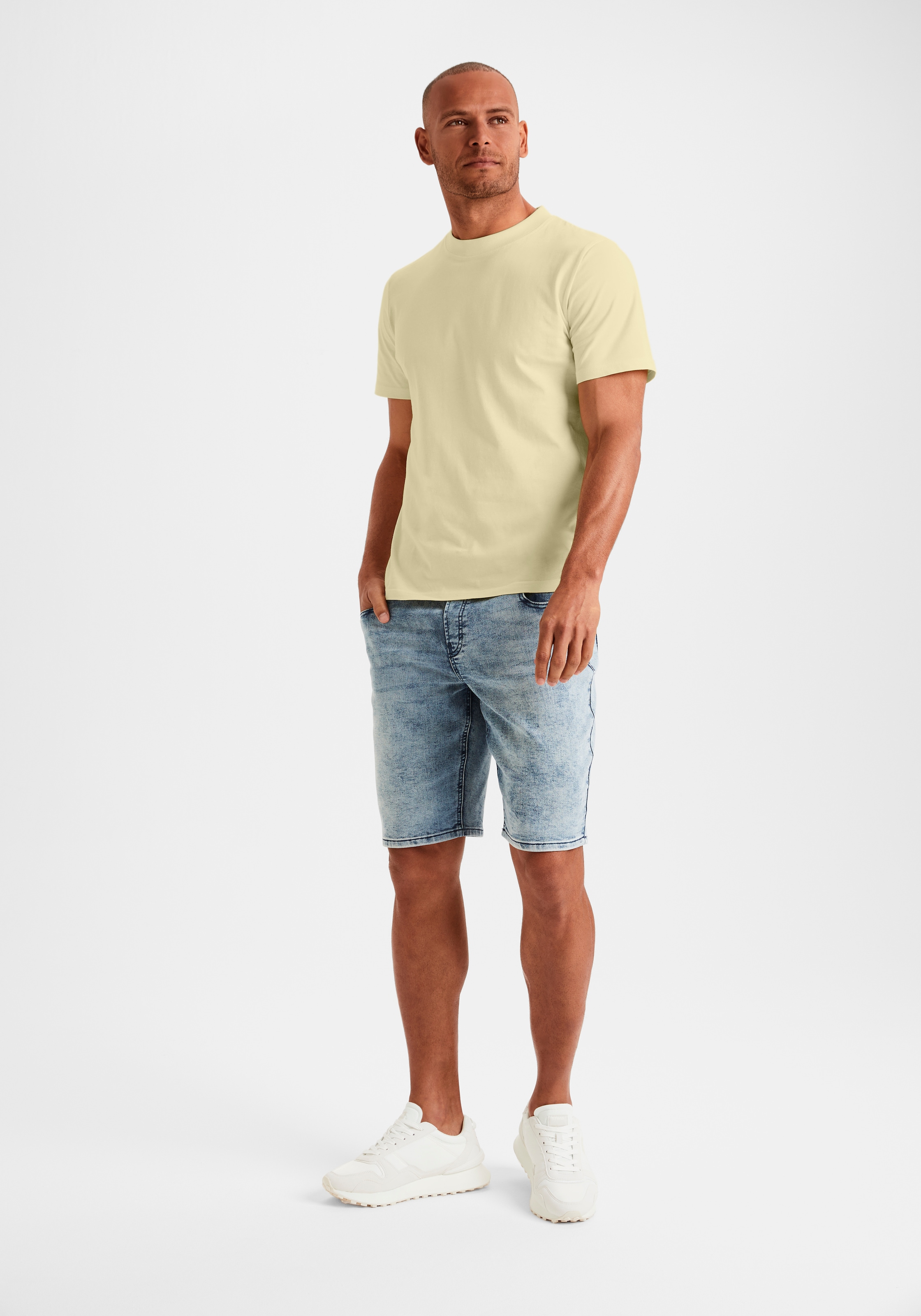 KangaROOS T-Shirt, (2er-Pack), Freizeitshirt mit Kurzarm, Rundhals aus reine Baumwolle