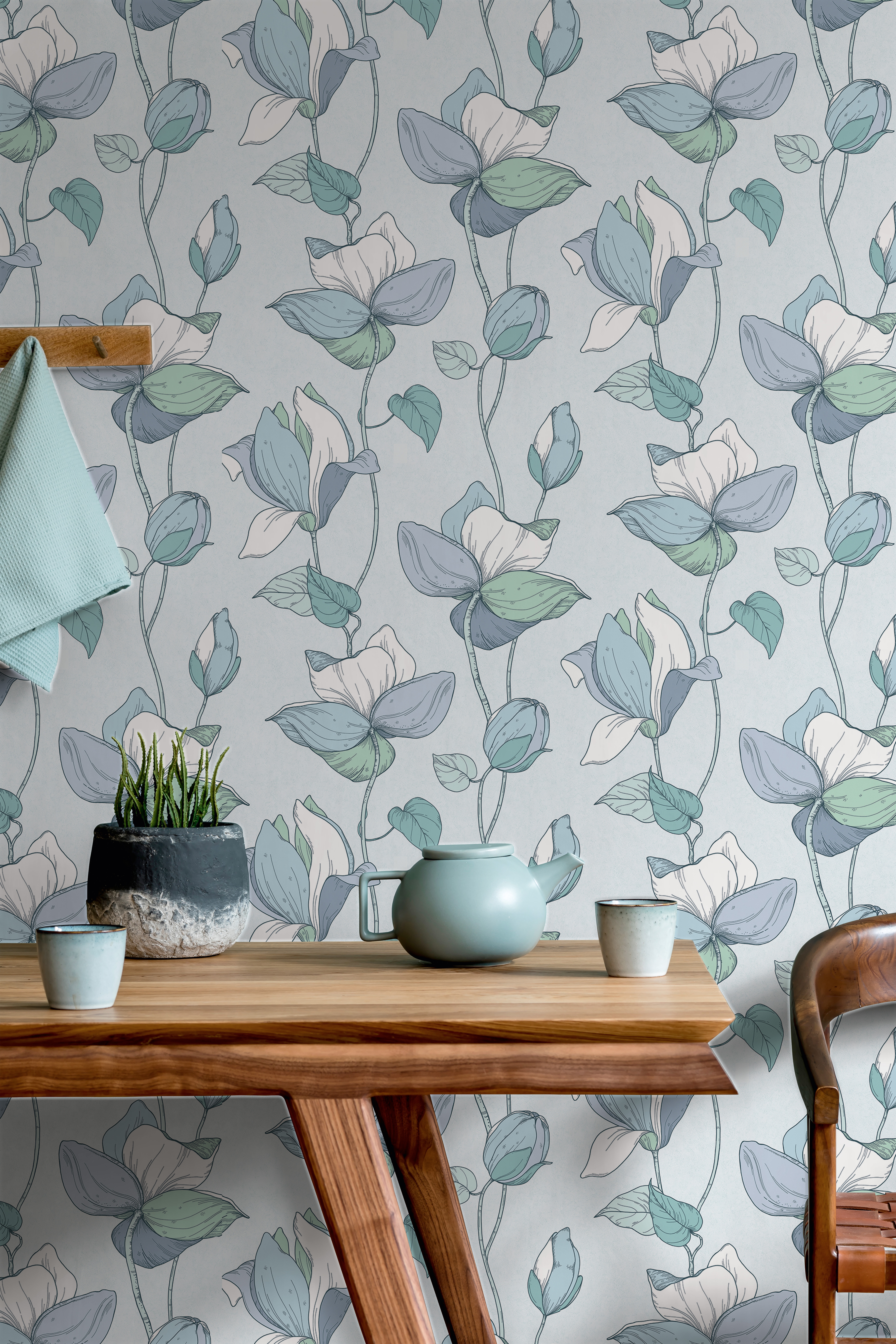 Marburg Vliestapete "Tapete Abstract Blossom" floral geprägt moderne Vliestapete für Wohnzimmer Schlafzimmer Küche