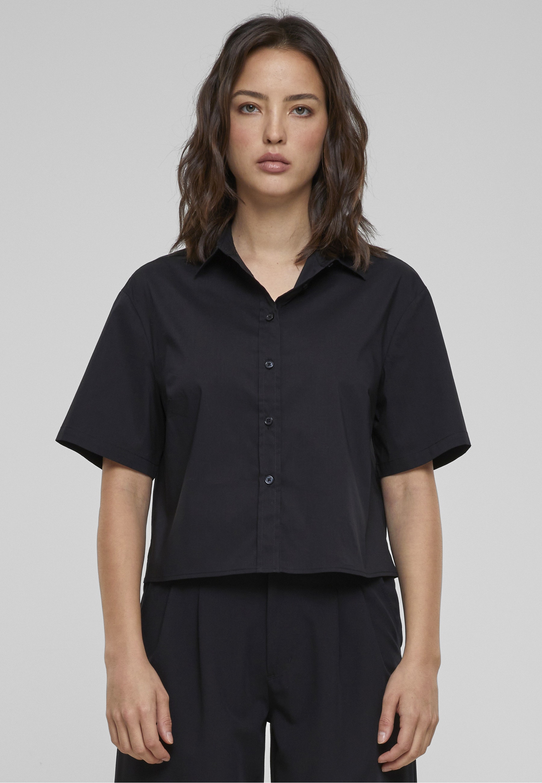 URBAN CLASSICS Kurzarmshirt »Urban Classics Damen Ladies Oversized Shirt« 1