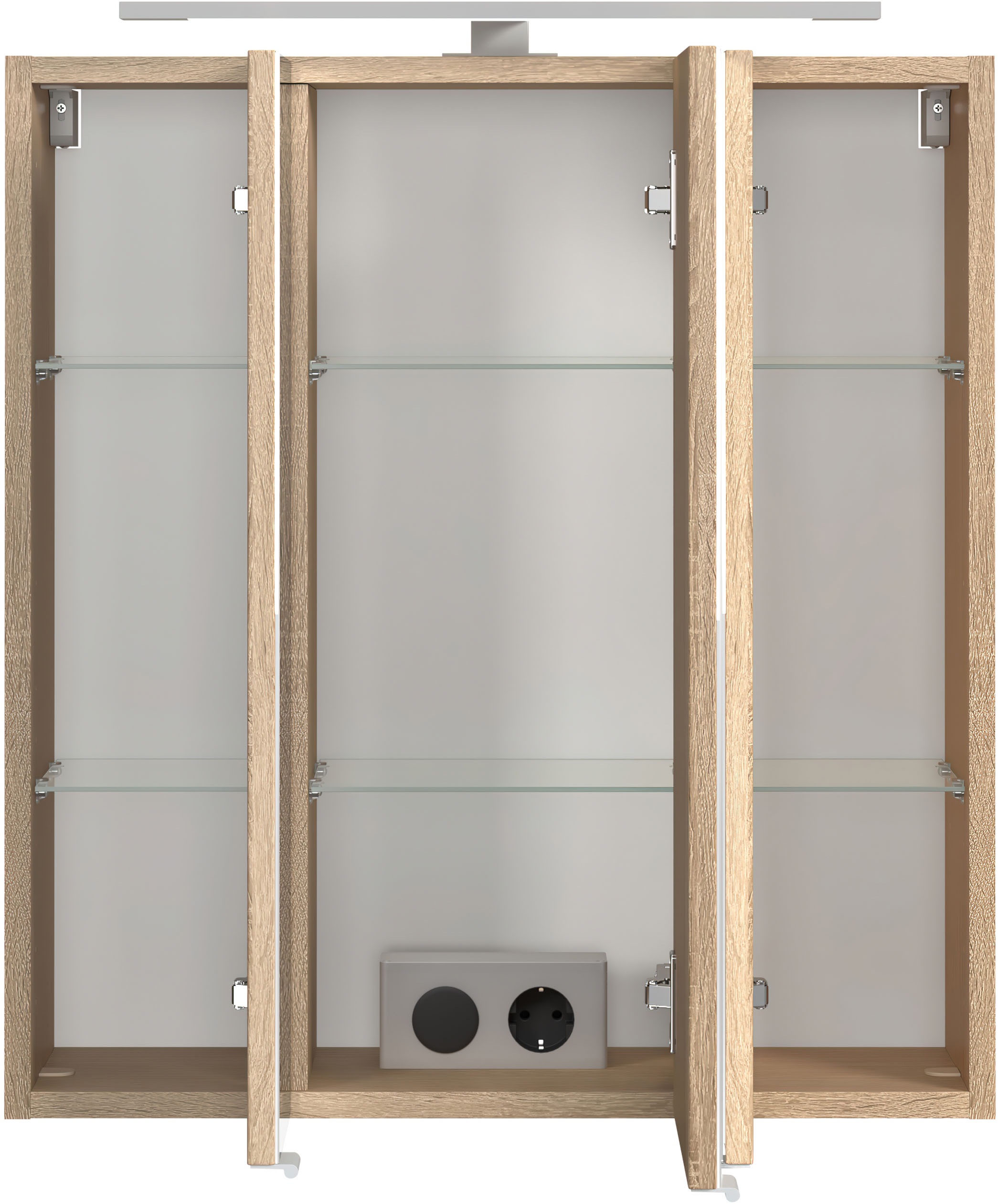 welltime Badmöbel-Set »Eixo«, Set 120 cm breit, Badmöbel mit LED-Beleuchtung