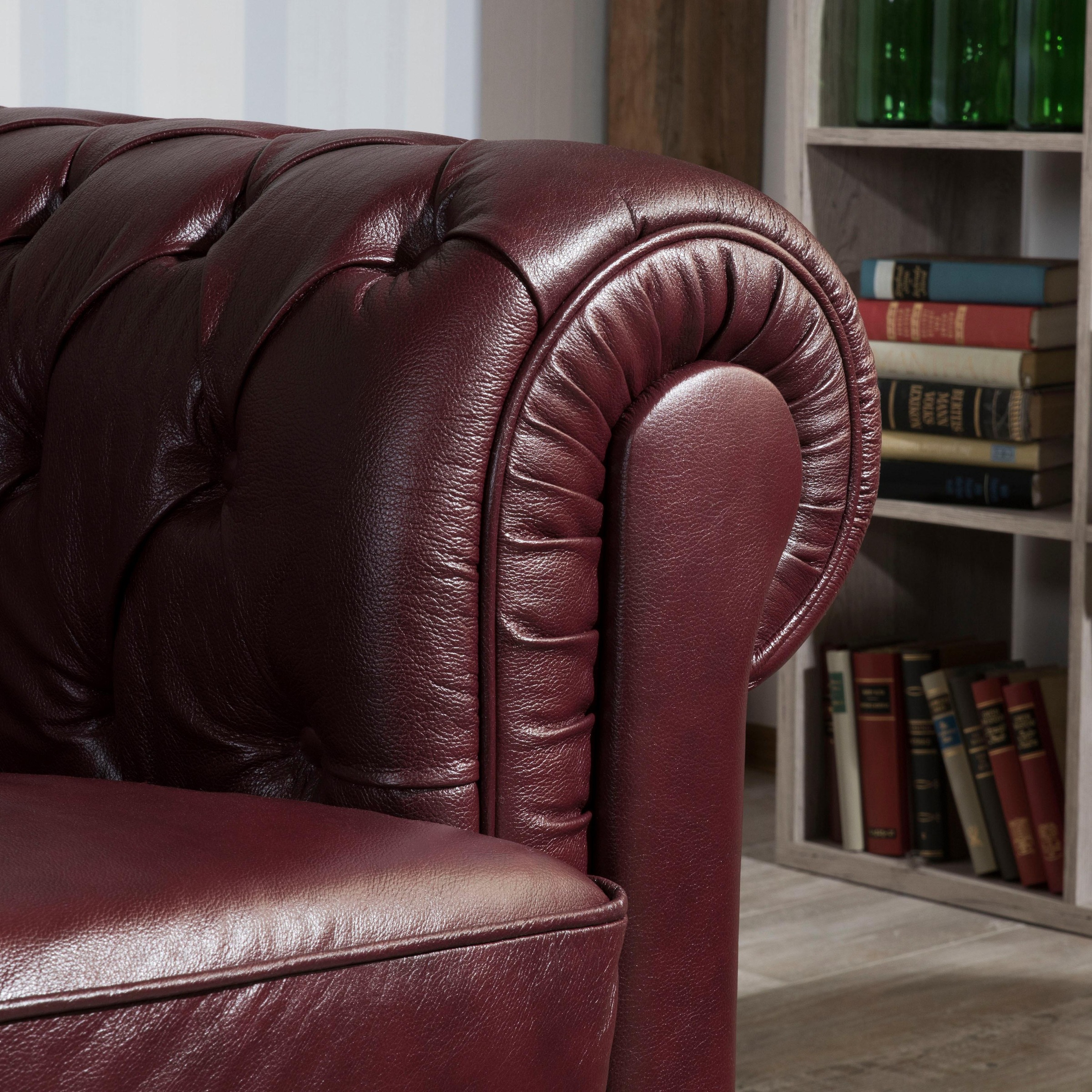 Max Winzer® Chesterfield-Sofa »Bristol«, mit edler Knopfheftung, Breite 172 cm