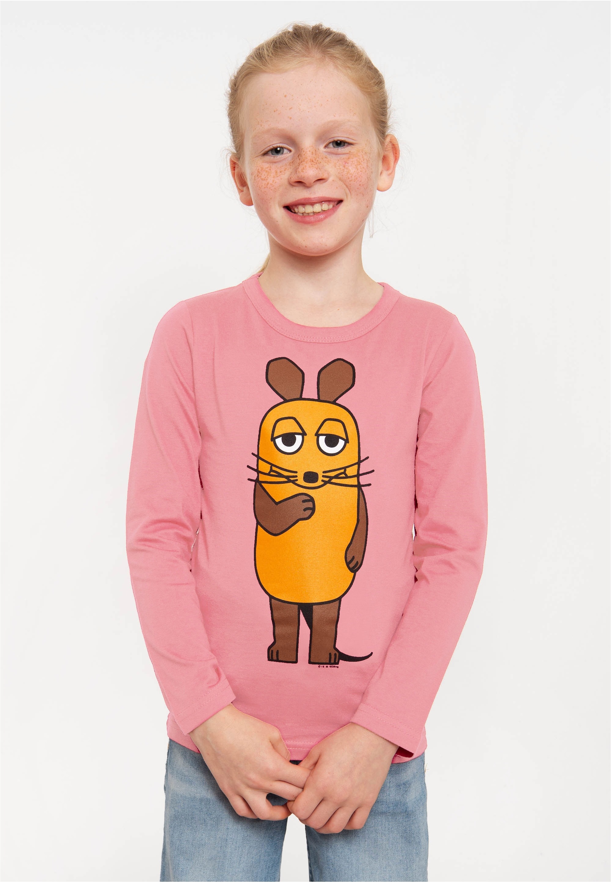 LOGOSHIRT Langarmshirt »Die Sendung mit der Maus - Die Maus« mit coolem Print