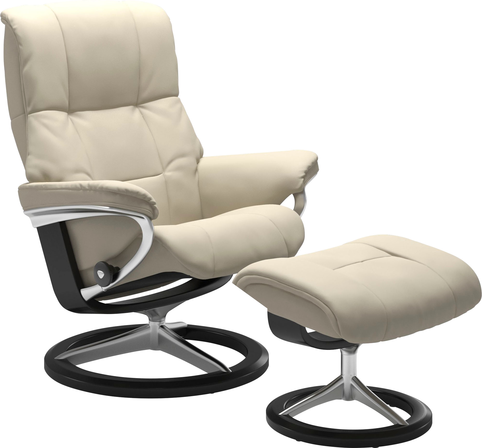 Stressless Relaxsessel "Mayfair" Relaxsessel mit Hocker, mit Hocker, mit Signature Base, Größe S, M & L, Gestell Schwarz