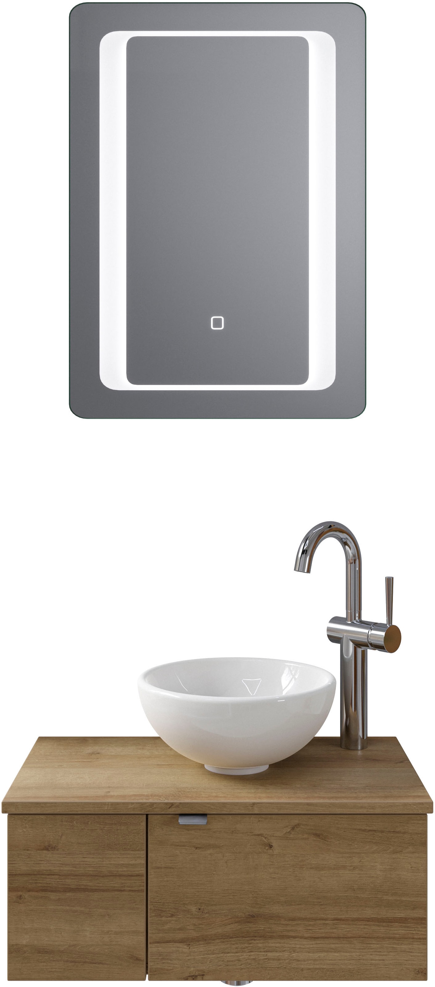Saphir Badmöbel-Set "Serie 6915" 4 Stk. tlg. Gäste-Bad, 61 cm breit, mit LE günstig online kaufen